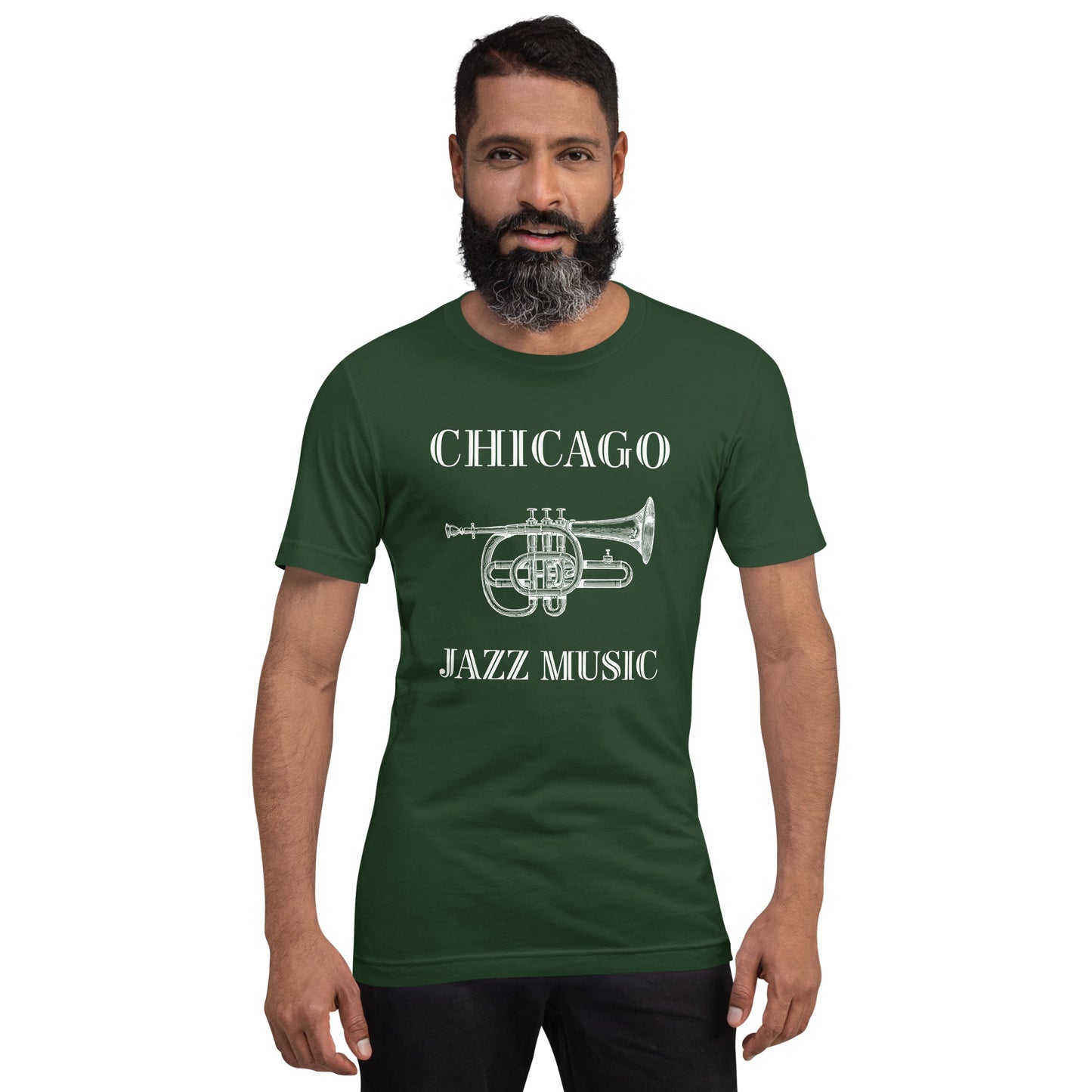 Chicago Jazz Men/Unisex T-Shirt - Activewear Well