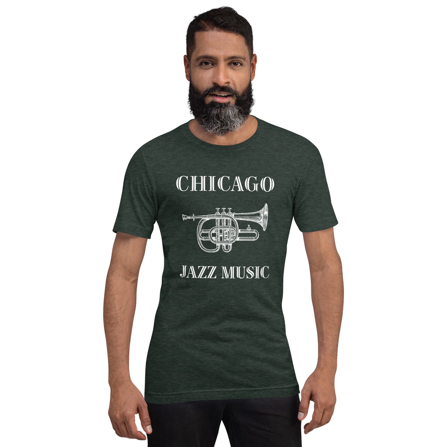 Chicago Jazz Men/Unisex T-Shirt - Activewear Well