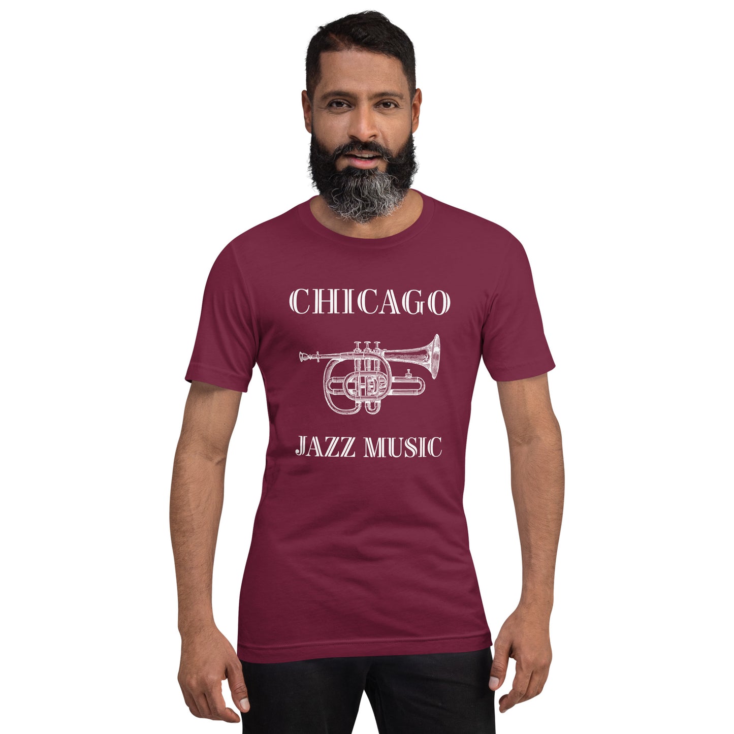 Chicago Jazz Men/Unisex T-Shirt - Activewear Well