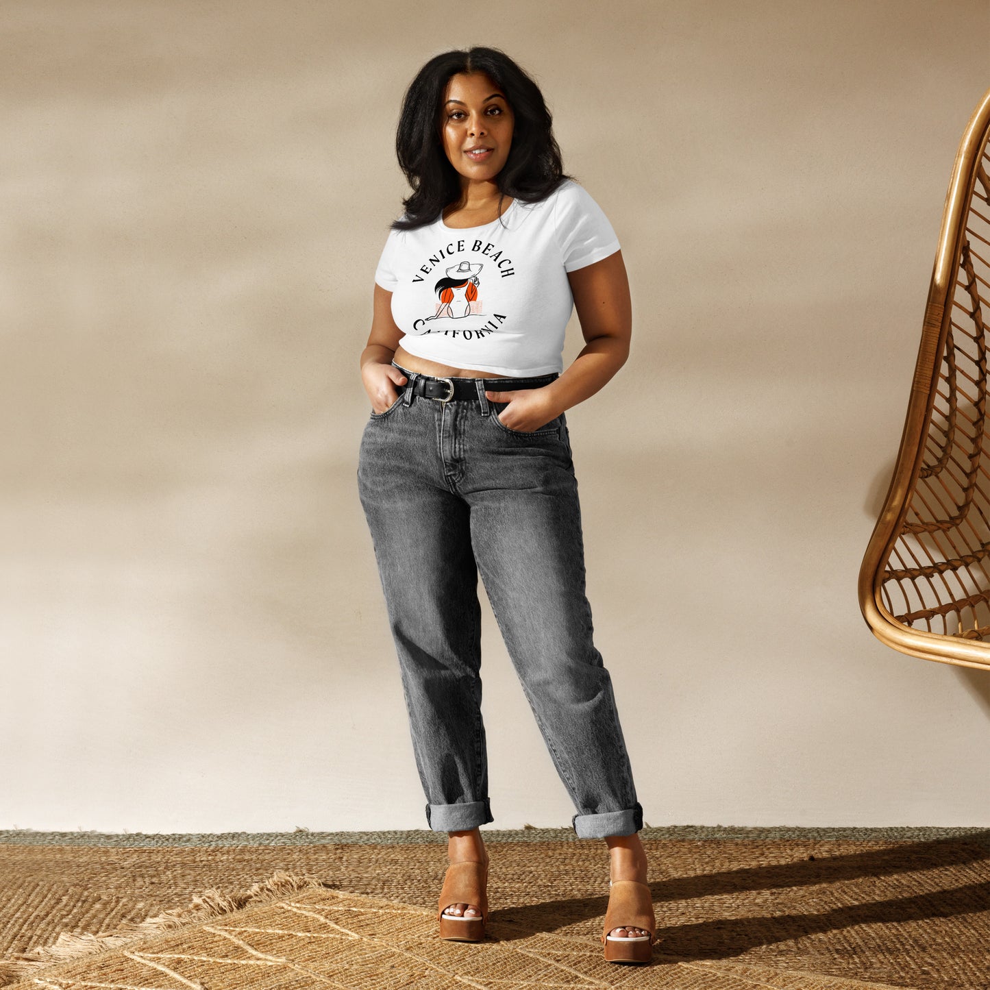 Venice Beach Women’s Crop Tee - Activewear Well