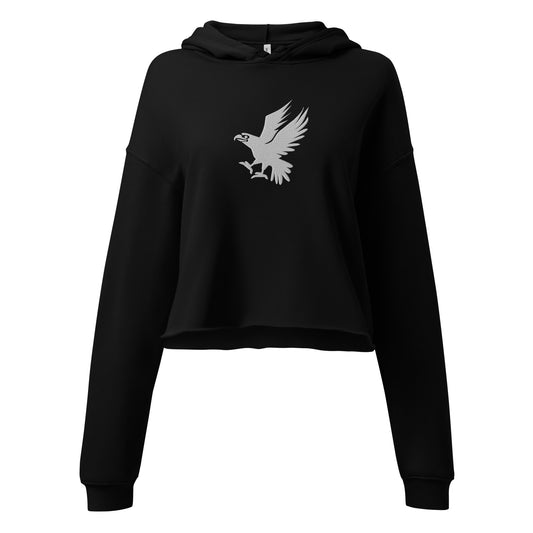 Eagle Embroidered Crop Hoodie - Activewear Well