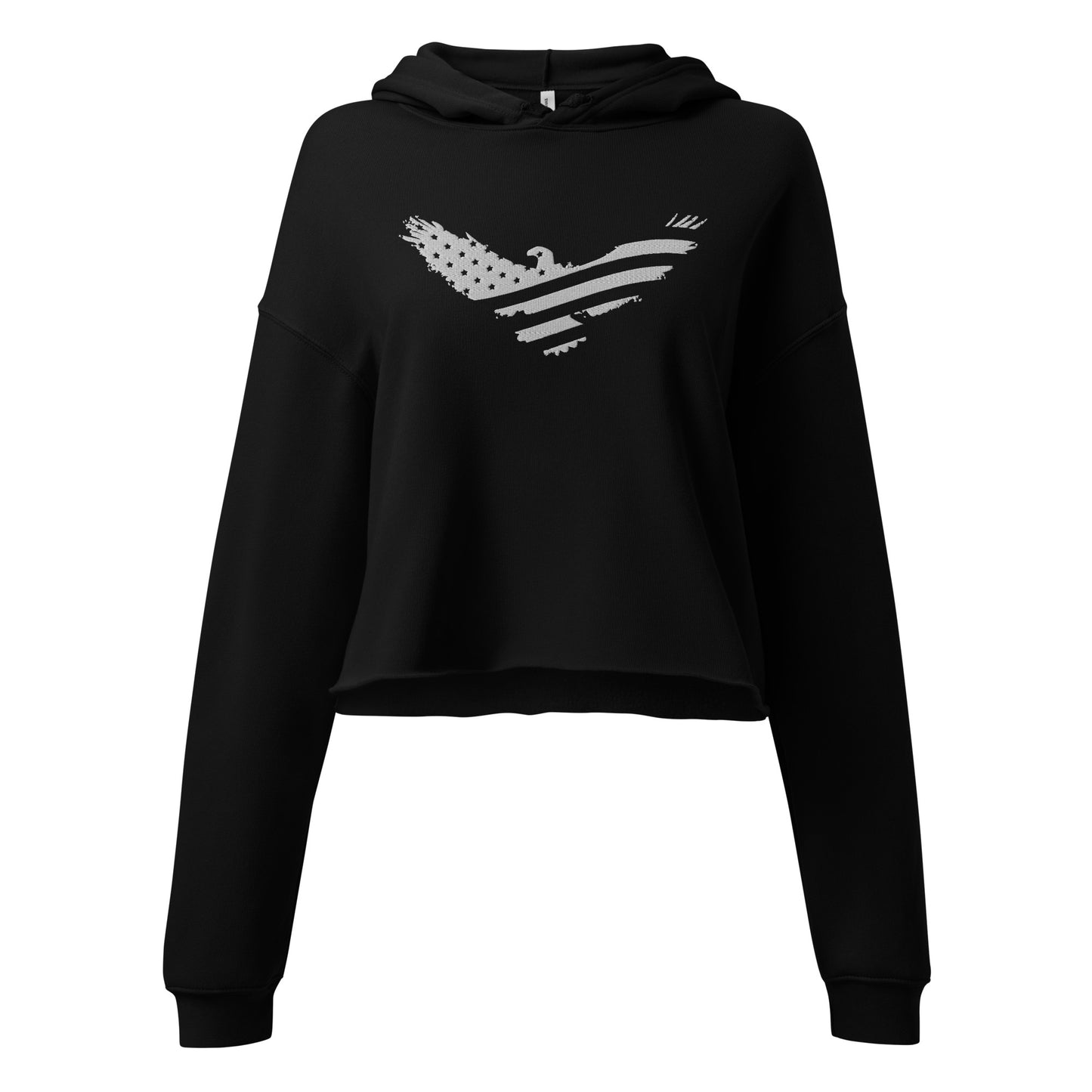 US Embroidered Crop Hoodie - Activewear Well