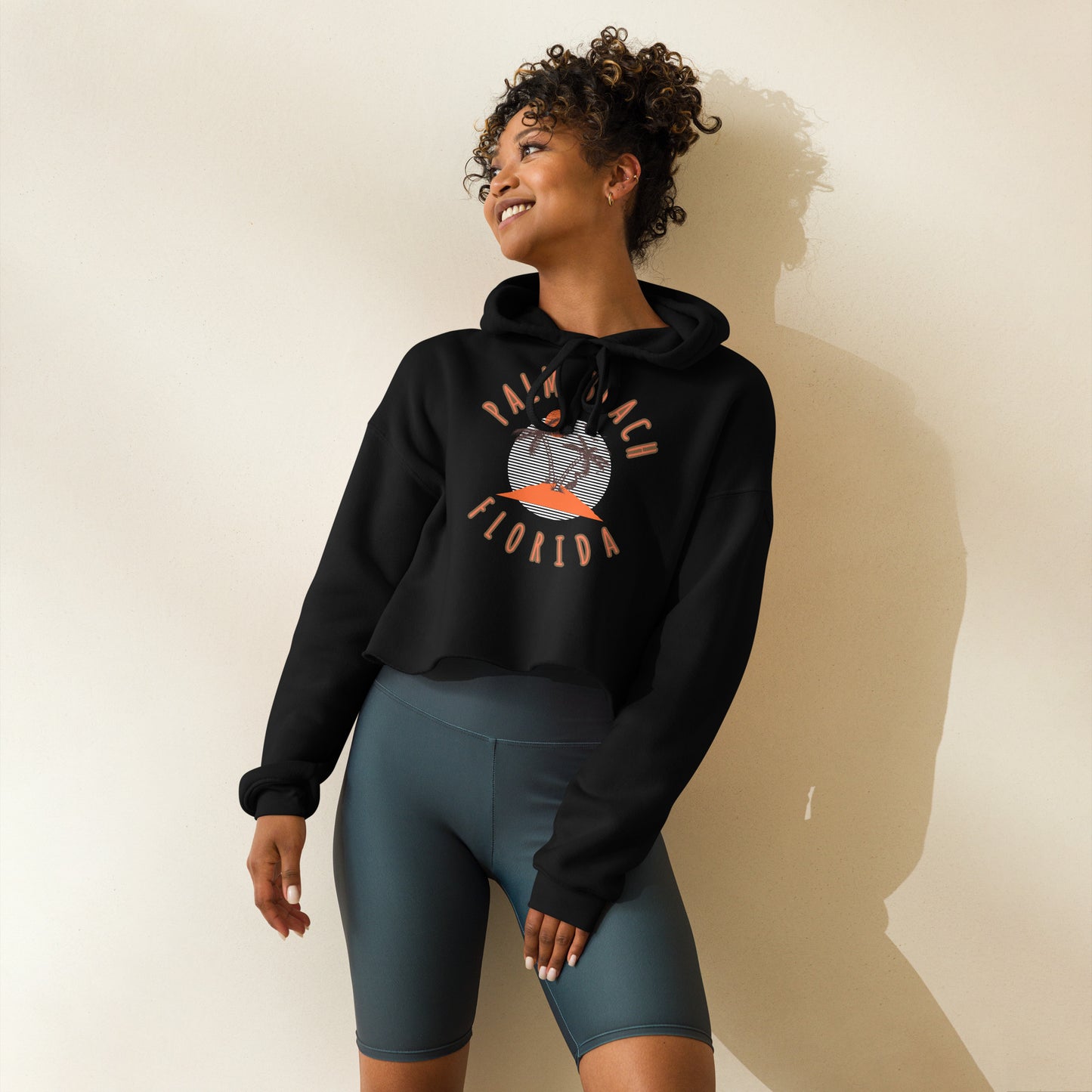 Palm Beach Women's Crop Hoodie - Activewear Well
