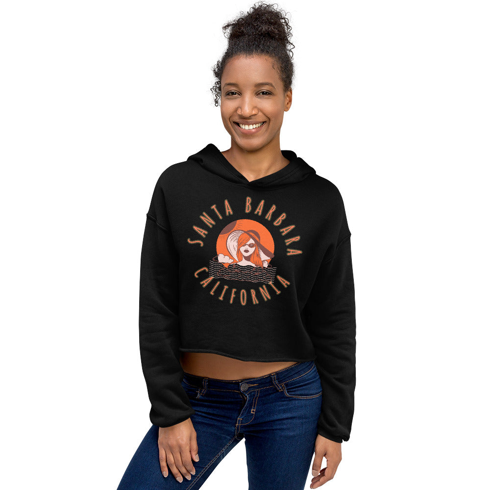 Santa Barbara Women's Crop Hoodie - Activewear Well