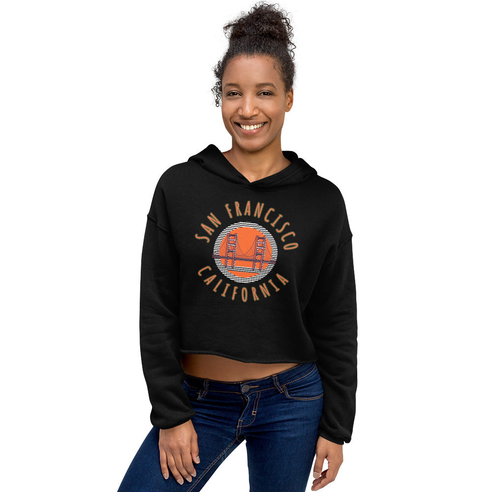 San Francisco Women's Crop Hoodie - Activewear Well