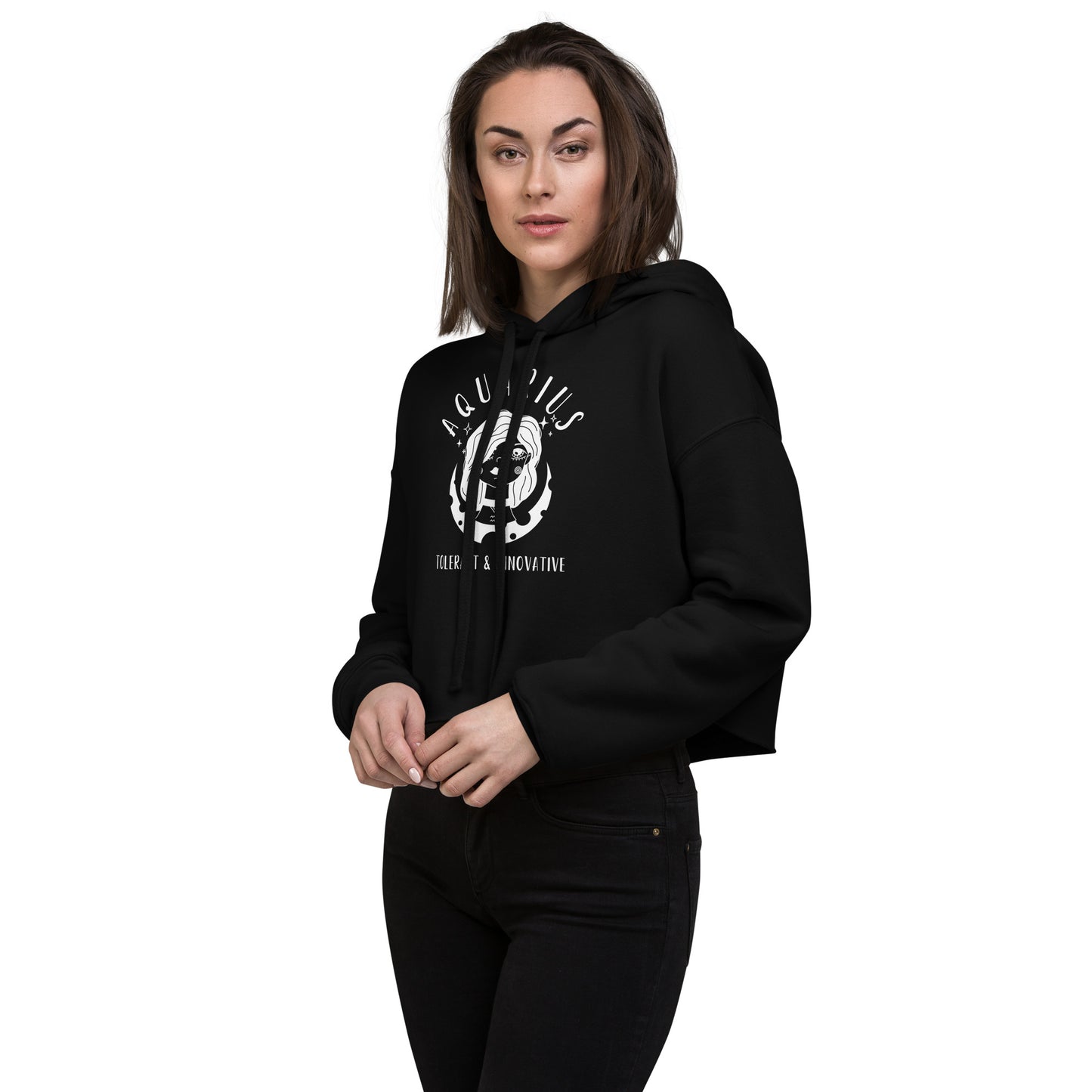 Aquarius Crop Hoodie - Activewear Well