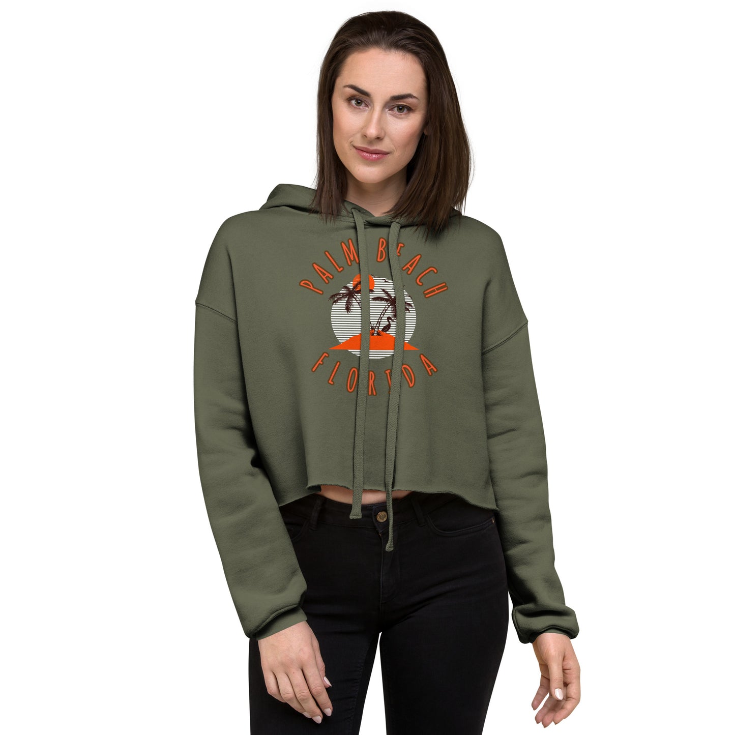 Palm Beach Women's Crop Hoodie - Activewear Well