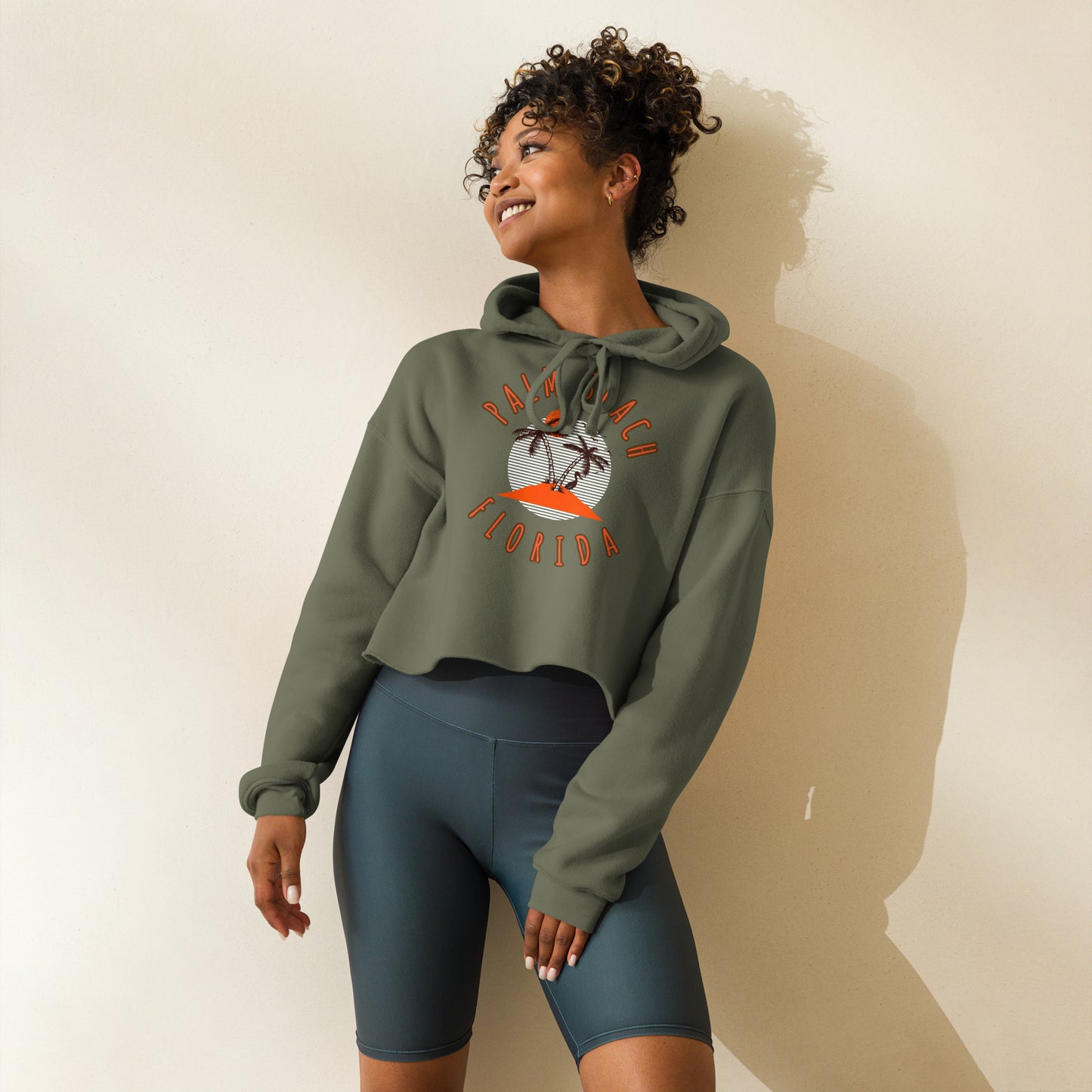 Palm Beach Women's Crop Hoodie - Activewear Well