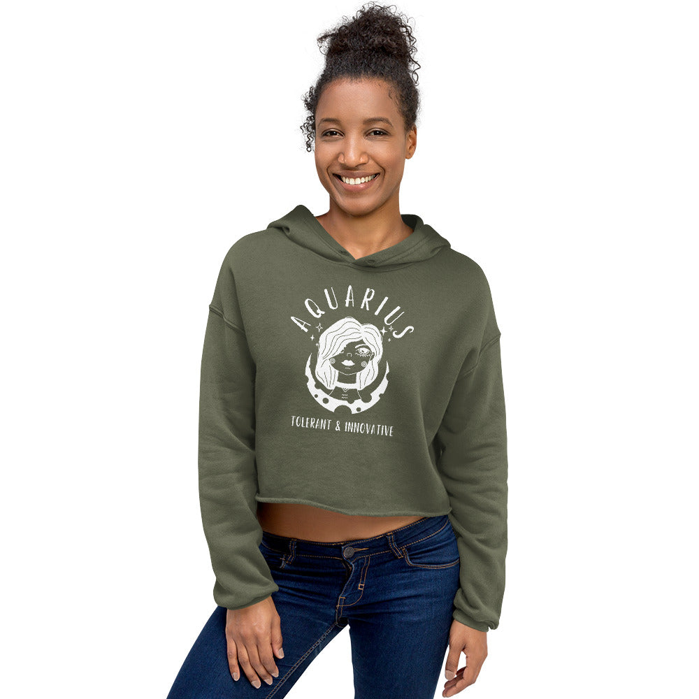 Aquarius Crop Hoodie - Activewear Well