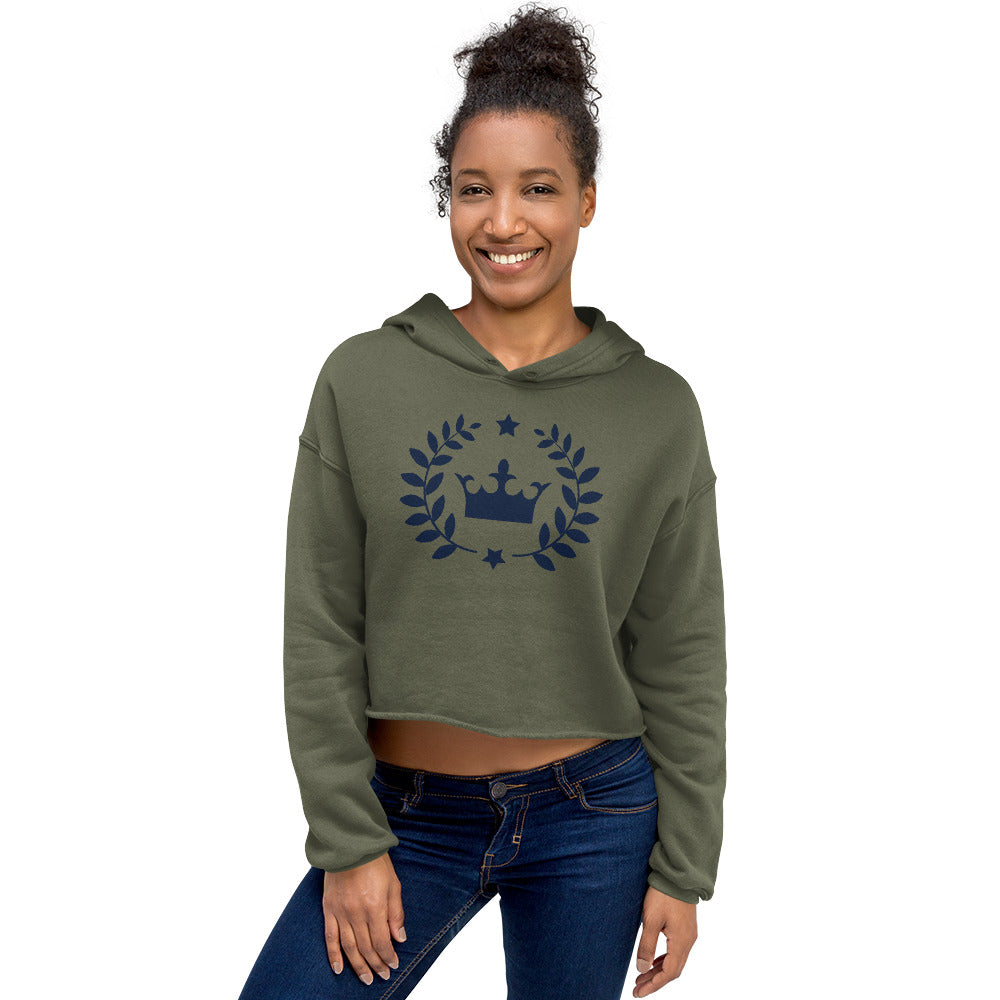 Victory Printed Crop Hoodie - Activewear Well