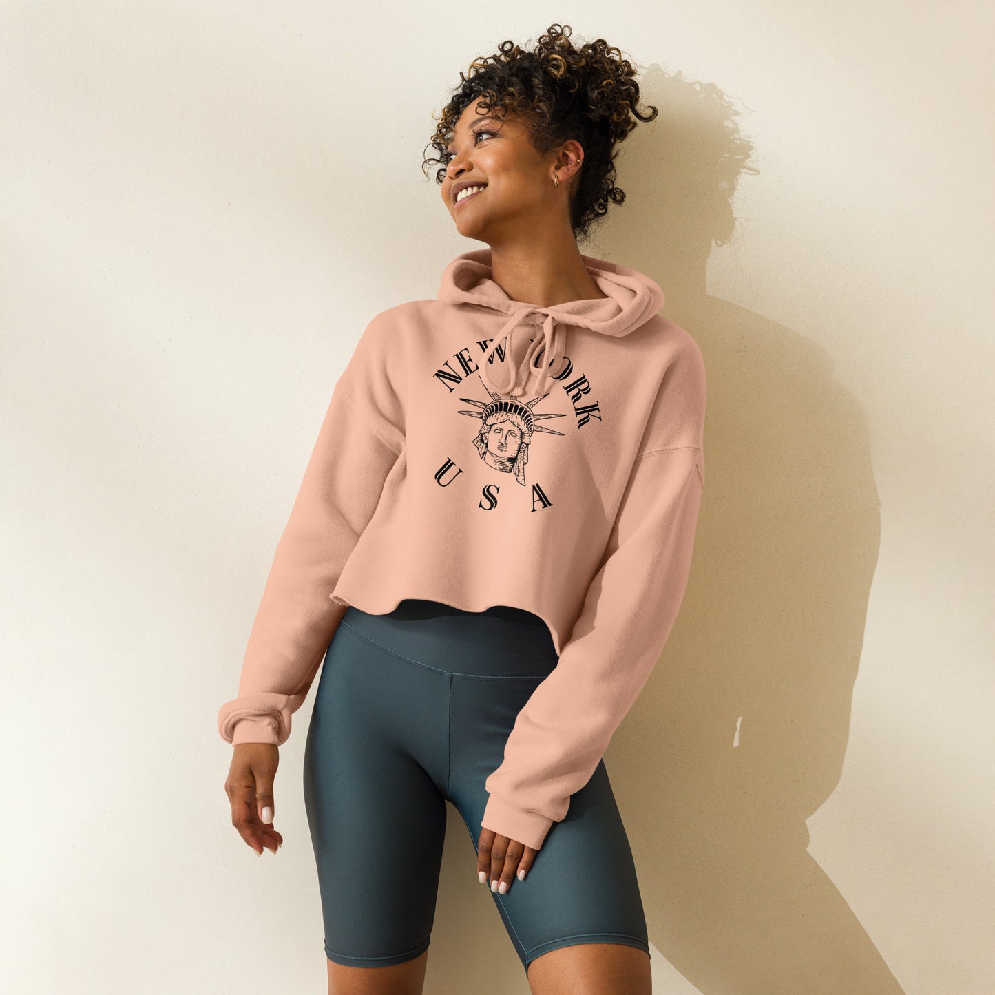 New York Women's Crop Hoodie - Activewear Well