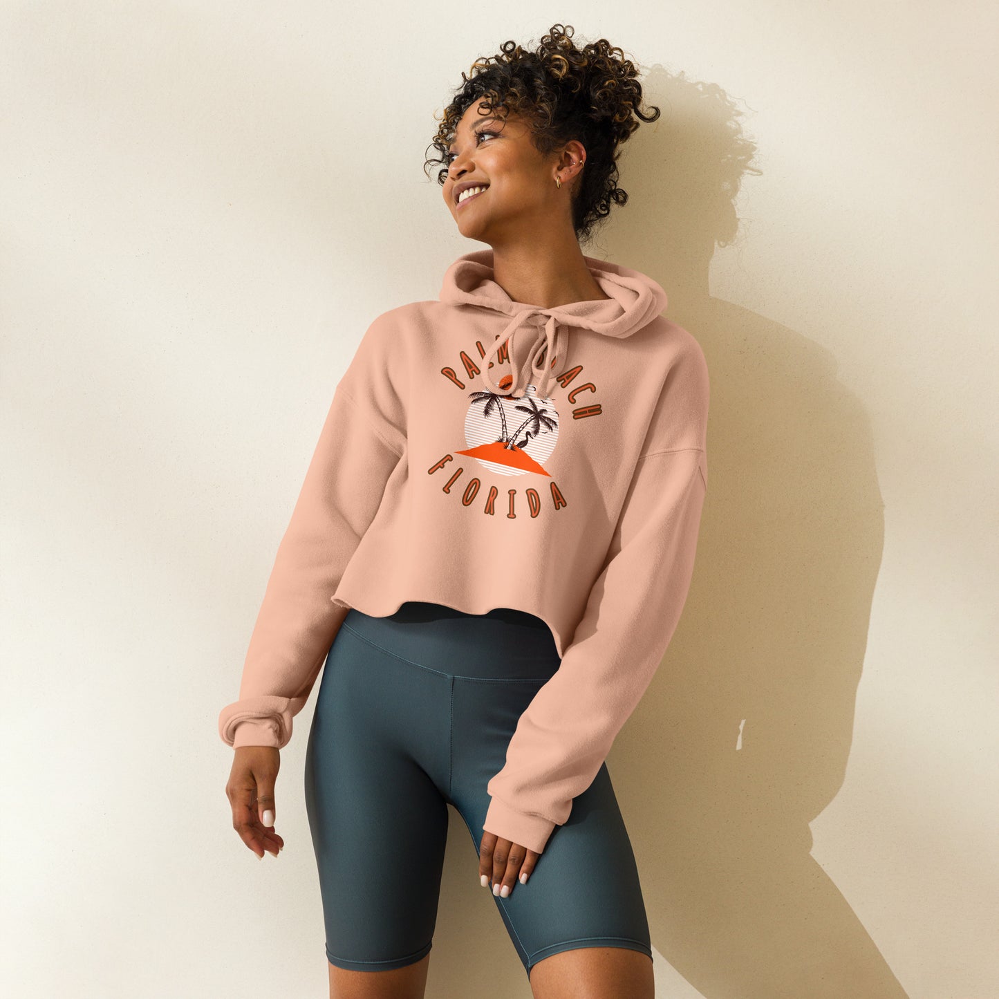 Palm Beach Women's Crop Hoodie - Activewear Well