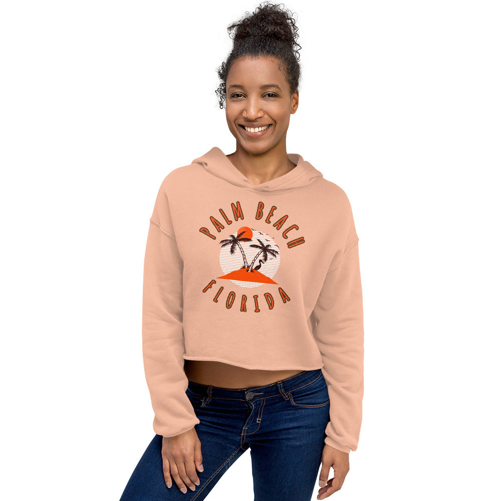 Palm Beach Women's Crop Hoodie - Activewear Well