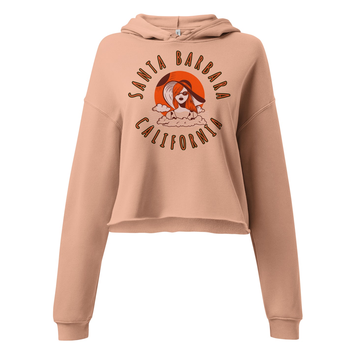 Santa Barbara Women's Crop Hoodie - Activewear Well