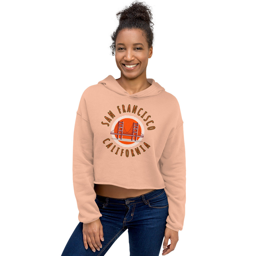 San Francisco Women's Crop Hoodie - Activewear Well