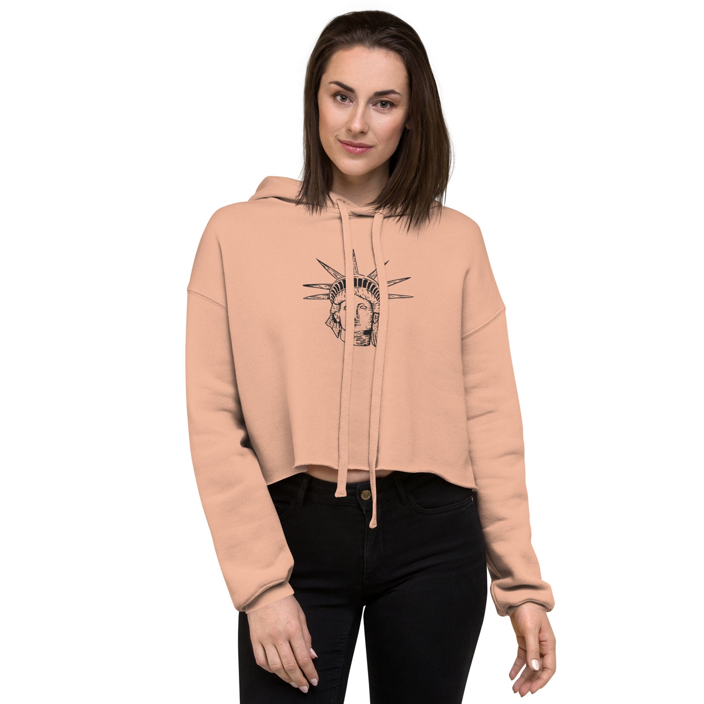 Liberty Embroidered Crop Hoodie - Activewear Well