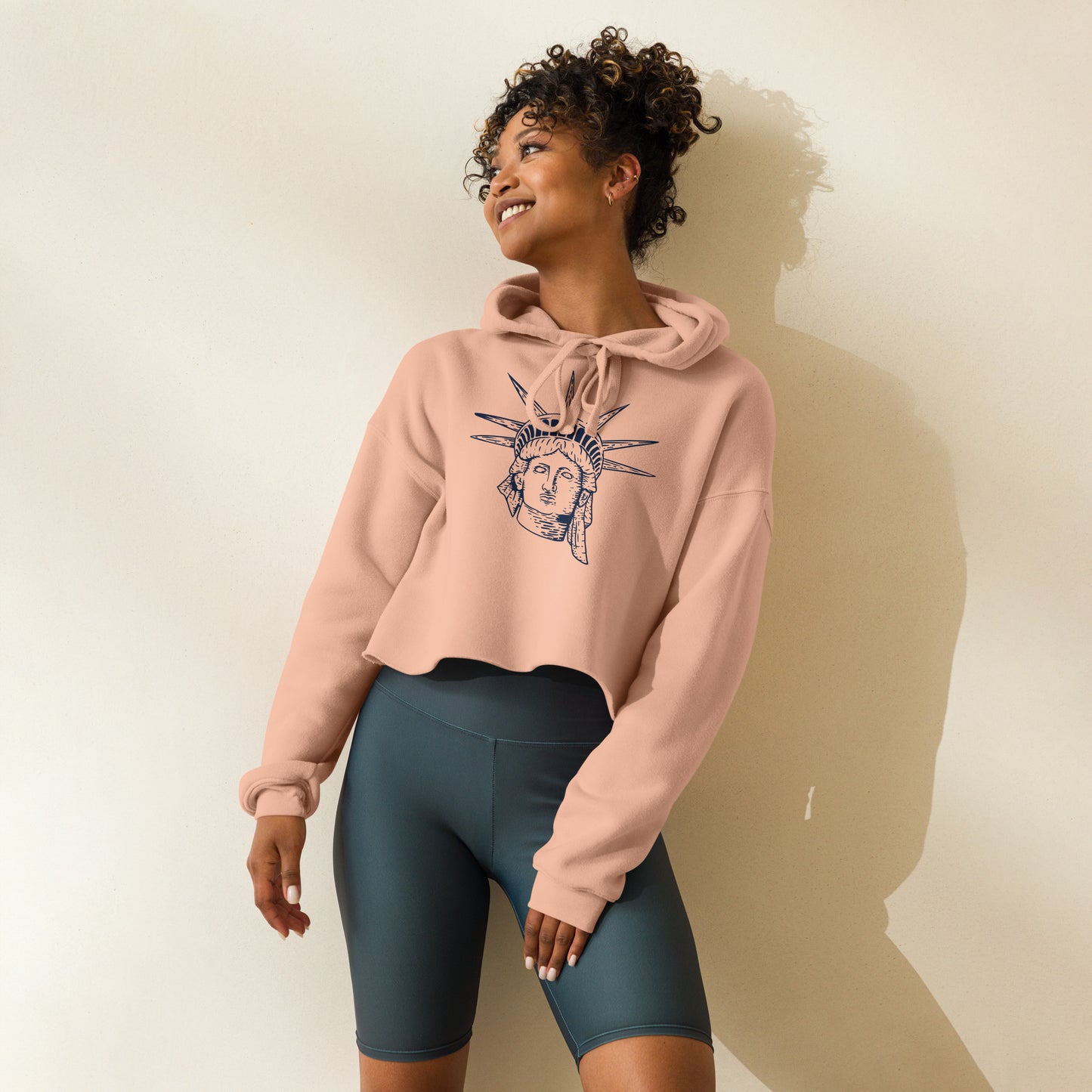 Liberty Printed Crop Hoodie - Activewear Well