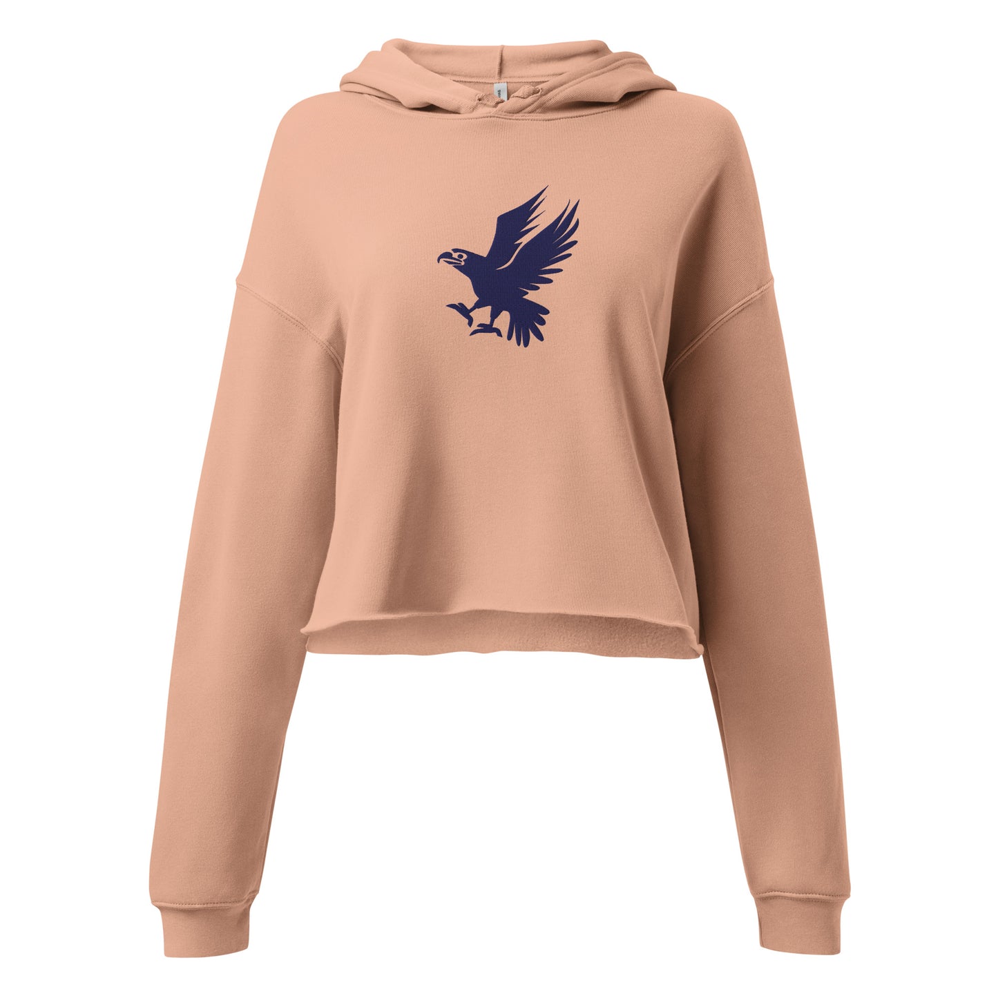 US Eagle Embroidered Crop Hoodie - Activewear Well