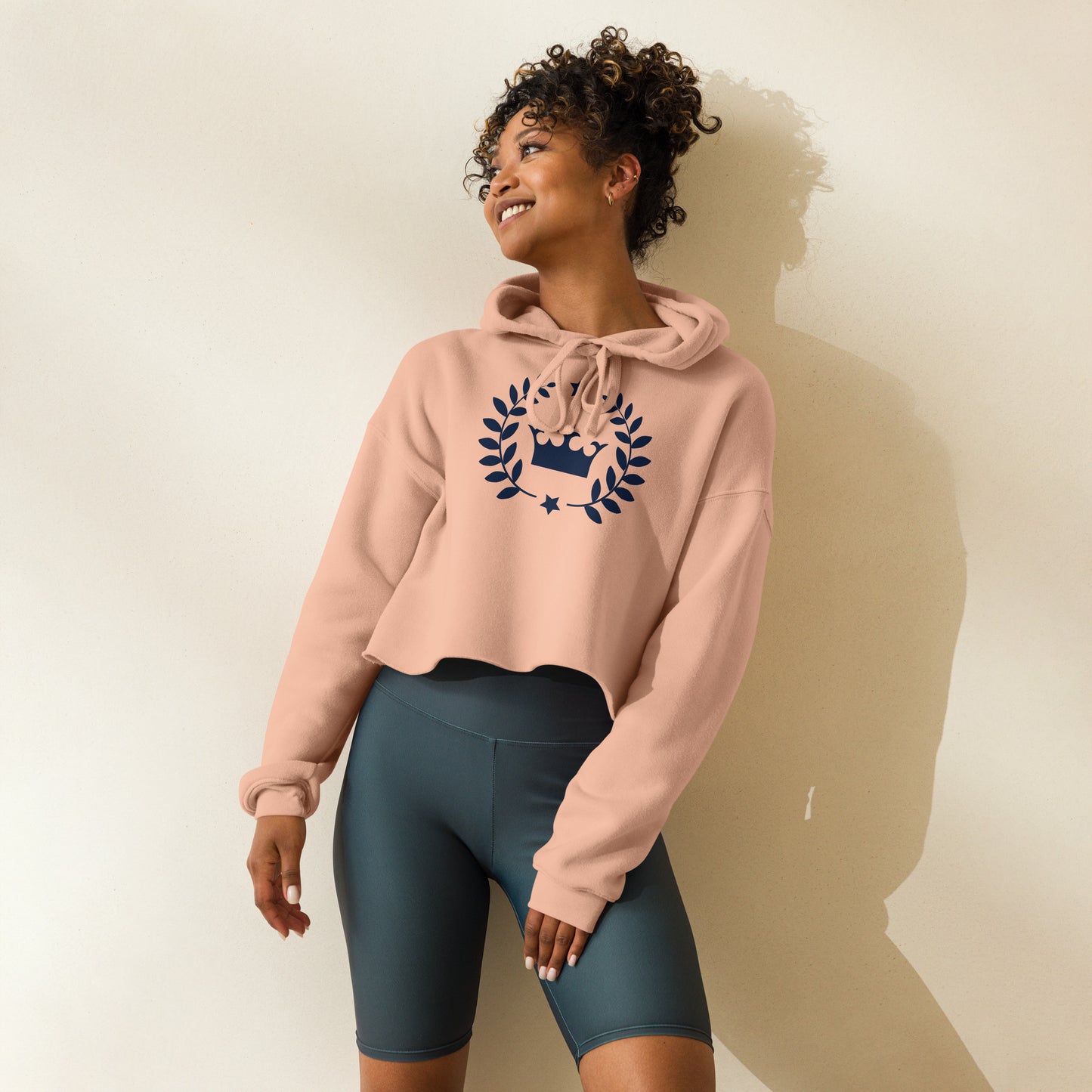 Victory Printed Crop Hoodie - Activewear Well