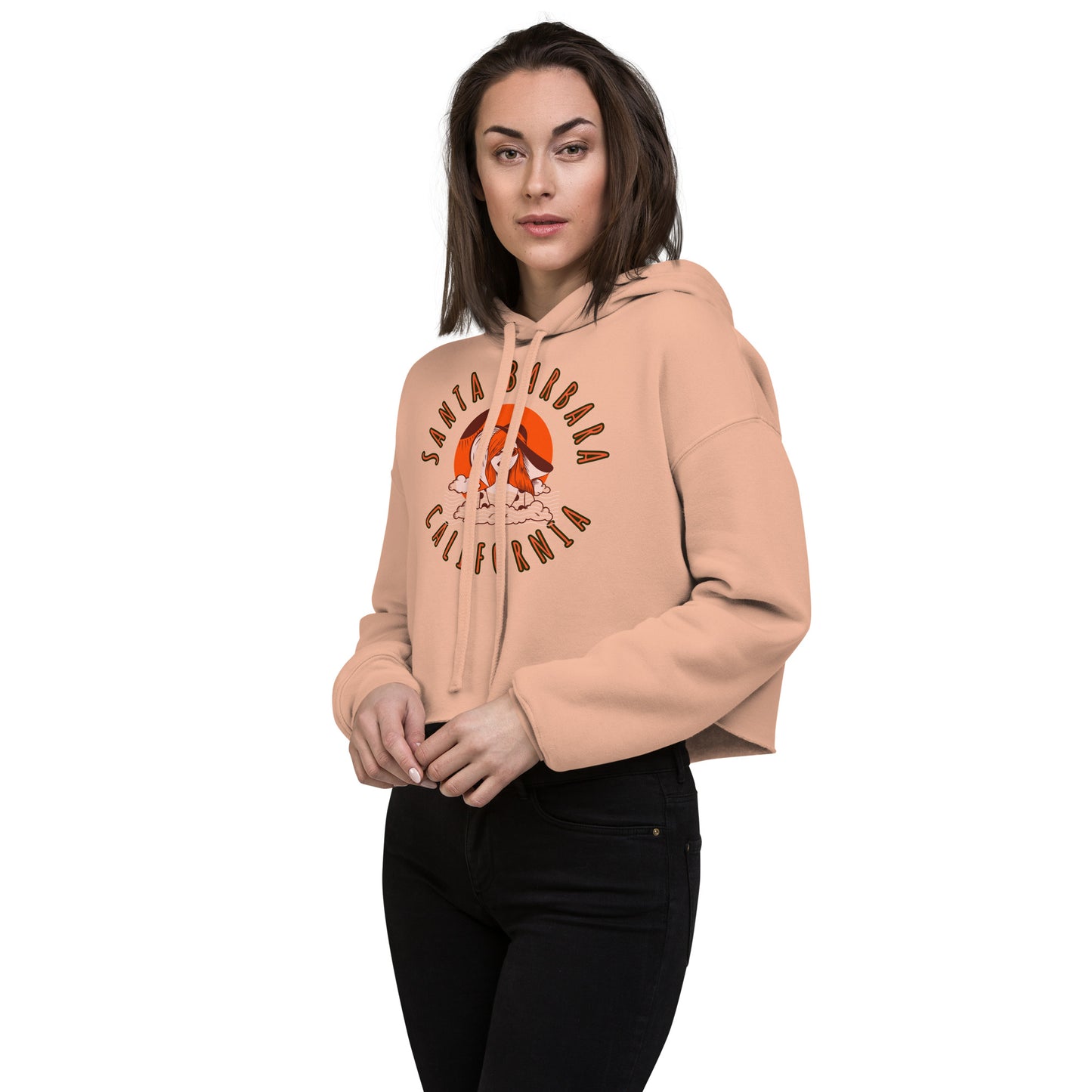 Santa Barbara Women's Crop Hoodie - Activewear Well