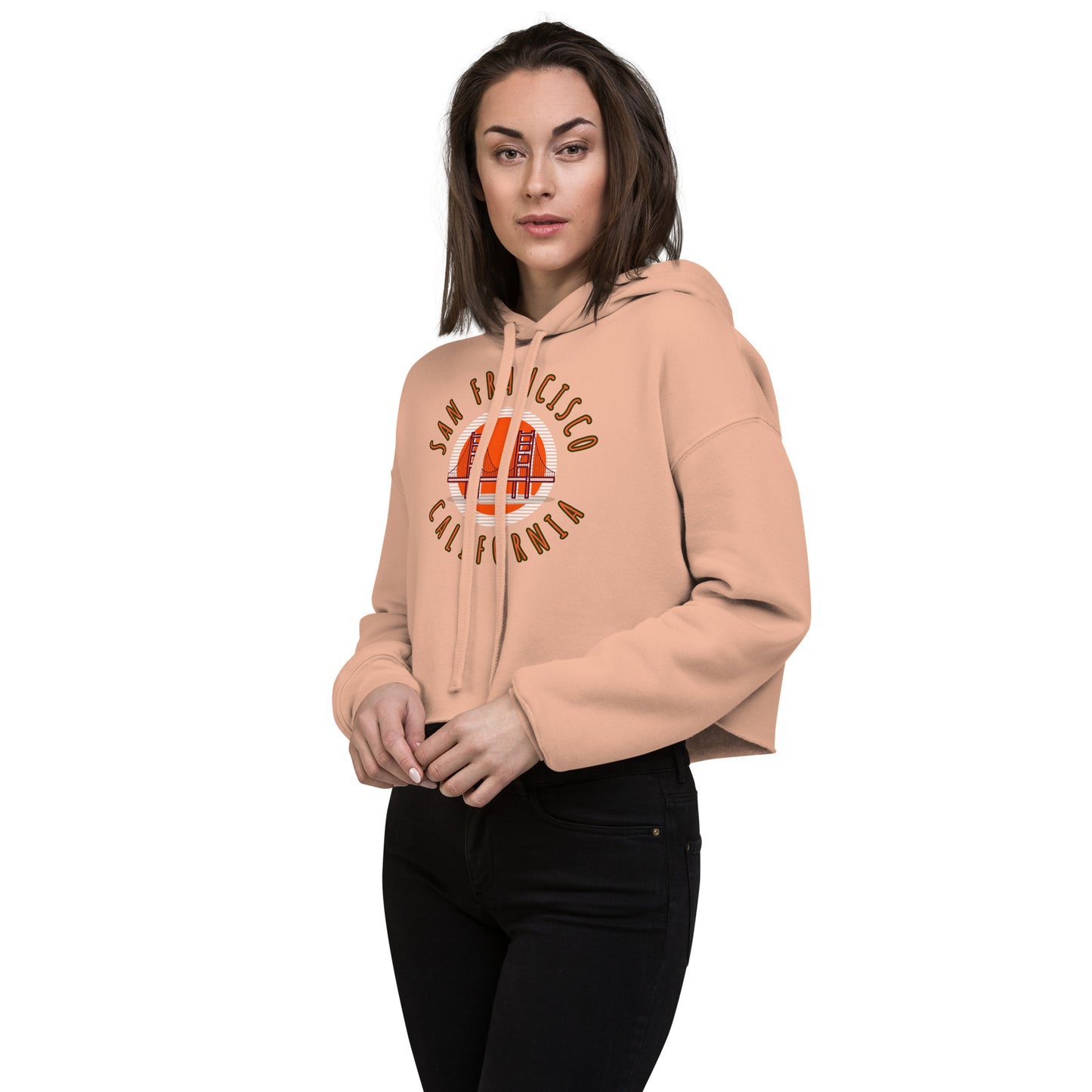 San Francisco Women's Crop Hoodie - Activewear Well