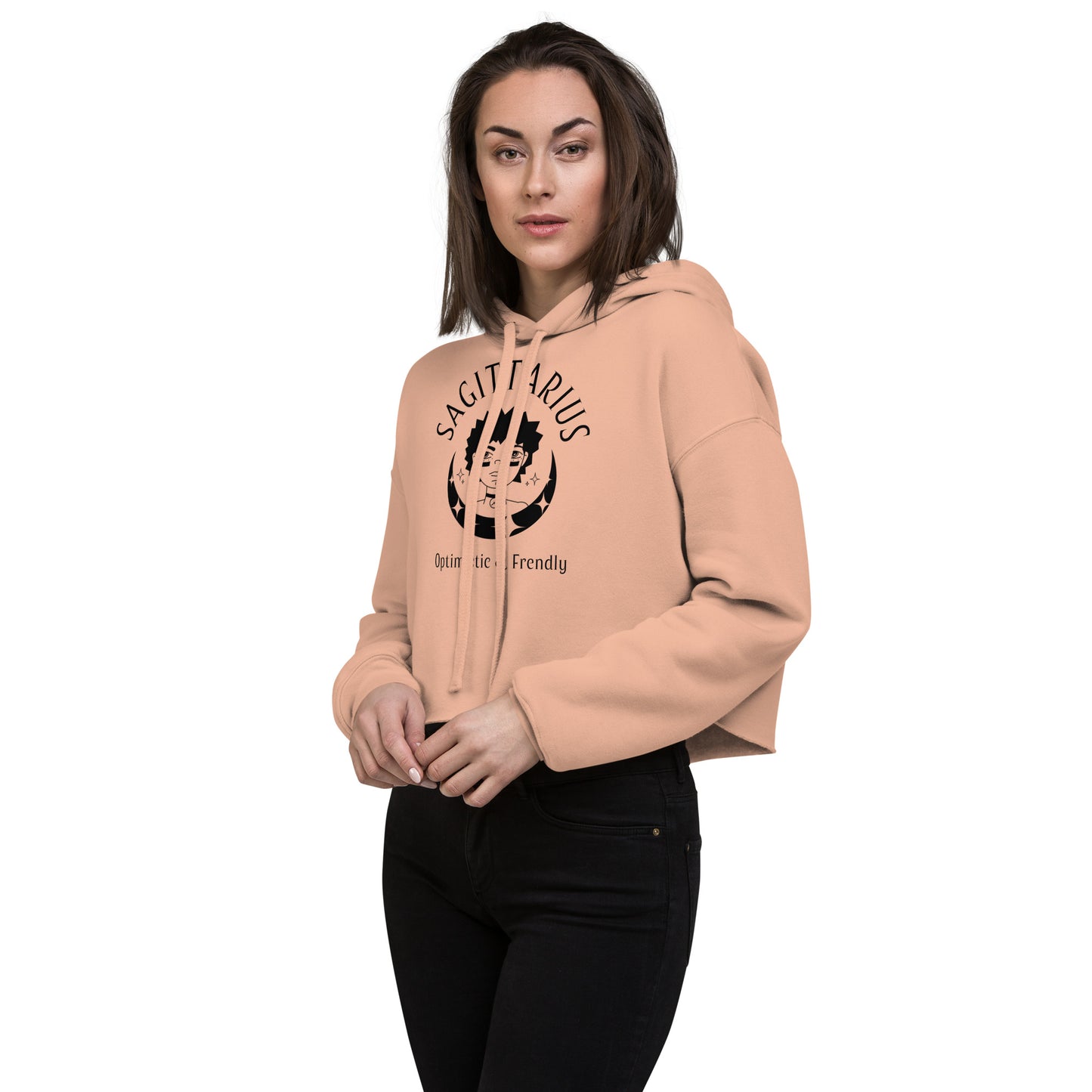 Sagittarius Women's Crop Hoodie - Activewear Well