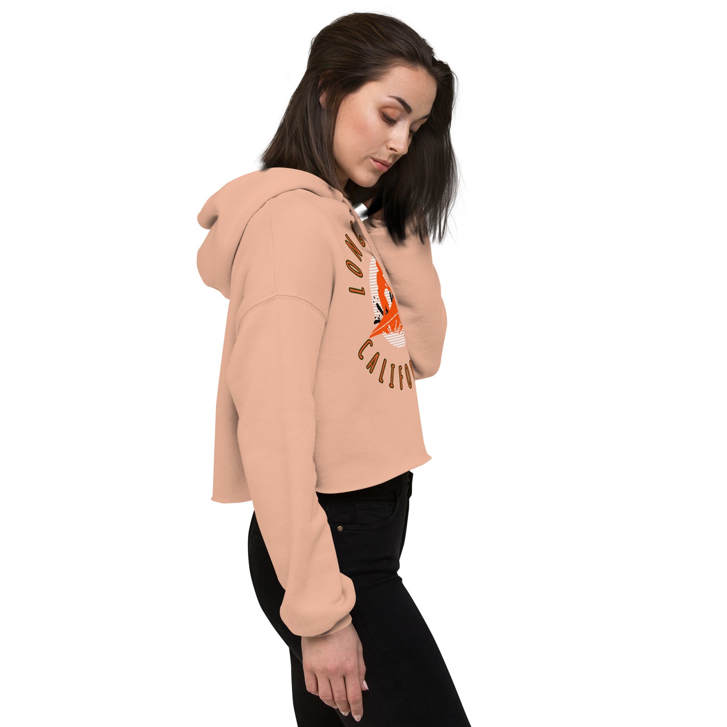 Long Beach Women's Crop Hoodie - Activewear Well