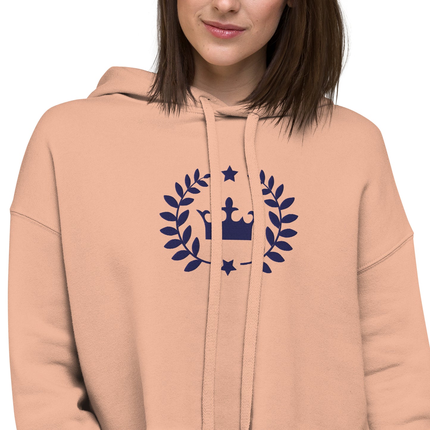 Victory Club Embroidered Crop Hoodie - Activewear Well