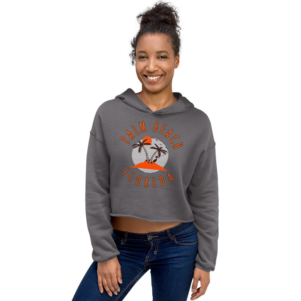 Palm Beach Women's Crop Hoodie - Activewear Well