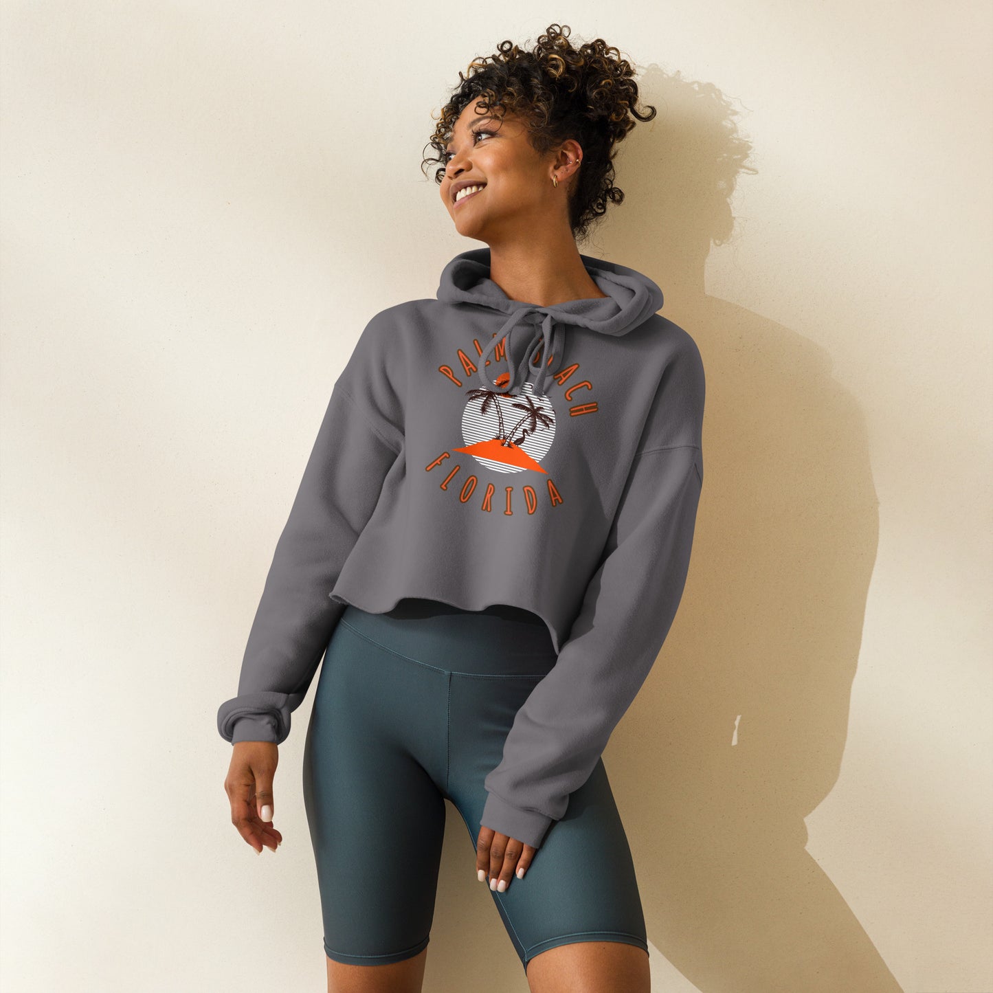 Palm Beach Women's Crop Hoodie - Activewear Well