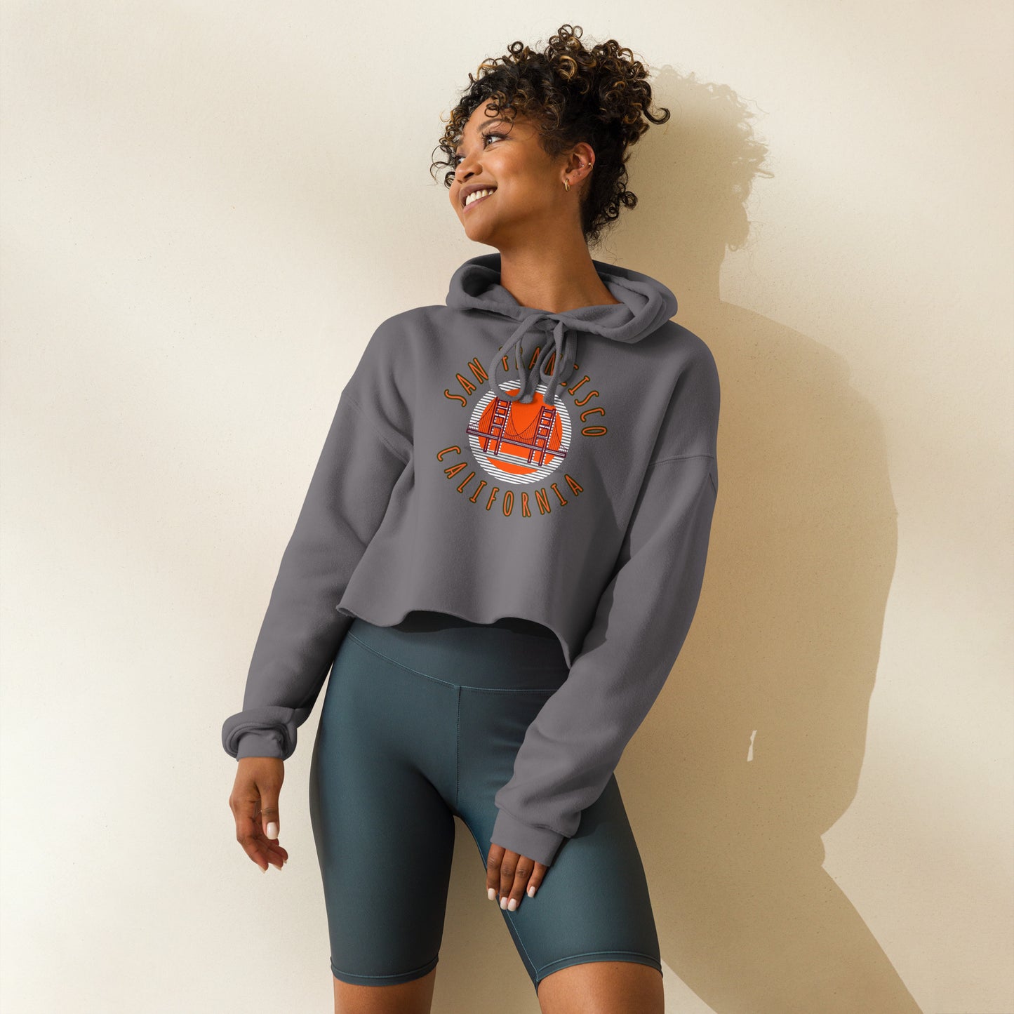San Francisco Women's Crop Hoodie - Activewear Well