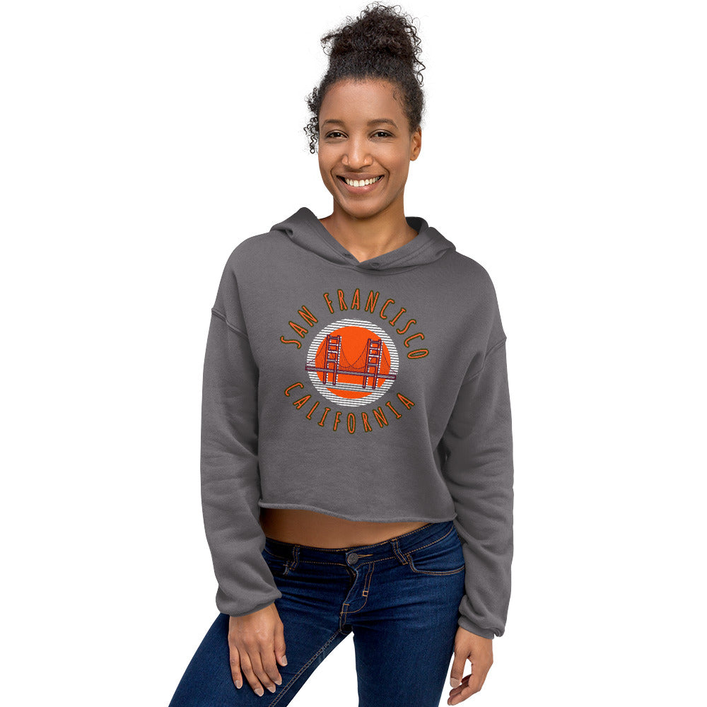 San Francisco Women's Crop Hoodie - Activewear Well