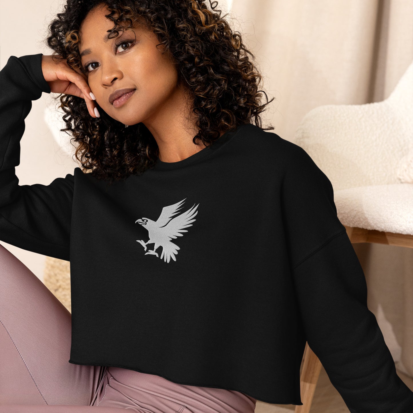 Eagle Women's Crop Sweatshirt - Activewear Well