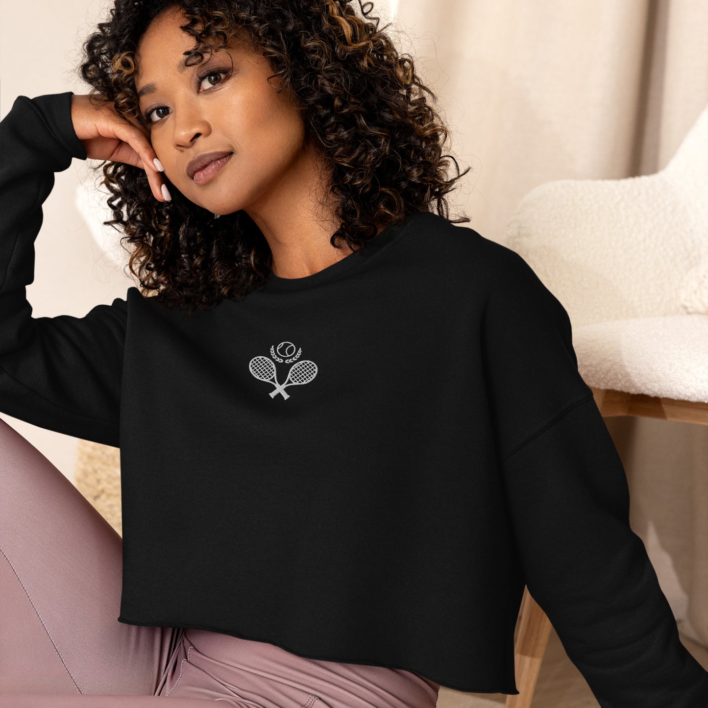 Tennis Women's Crop Sweatshirt - Activewear Well