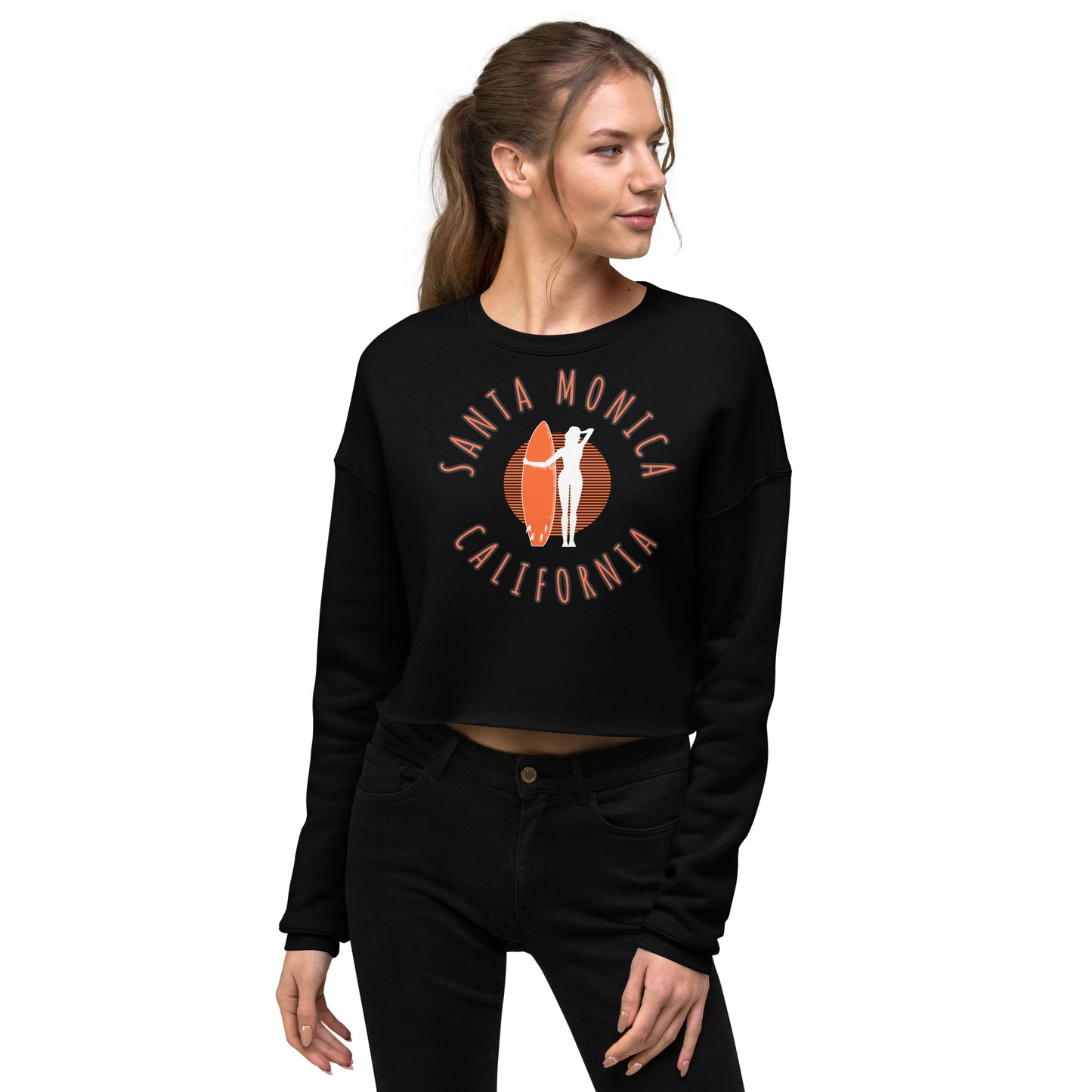 Santa Monica Women's Crop Sweatshirt - Activewear Well