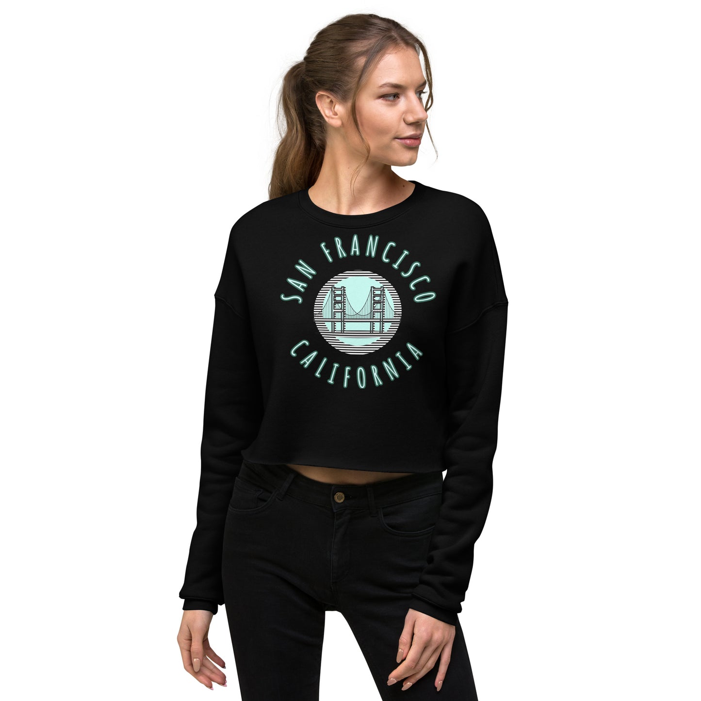 San Francisco Women's Crop Sweatshirt - Activewear Well