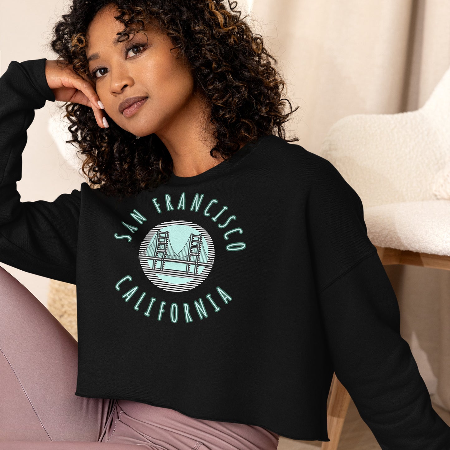 San Francisco Women's Crop Sweatshirt - Activewear Well