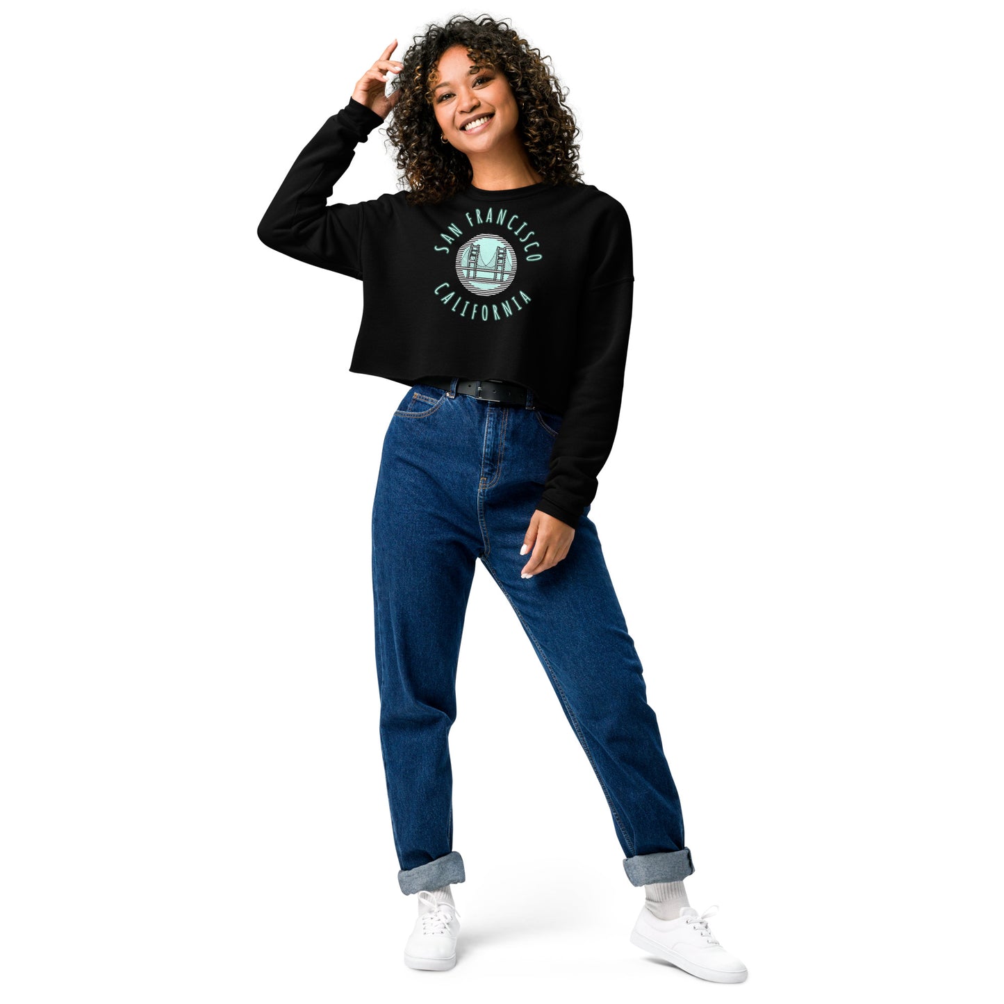 San Francisco Women's Crop Sweatshirt - Activewear Well