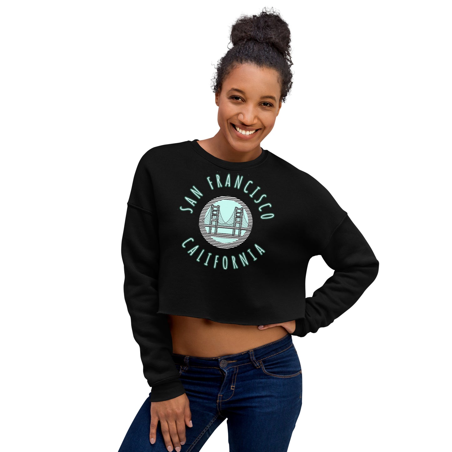 San Francisco Women's Crop Sweatshirt - Activewear Well