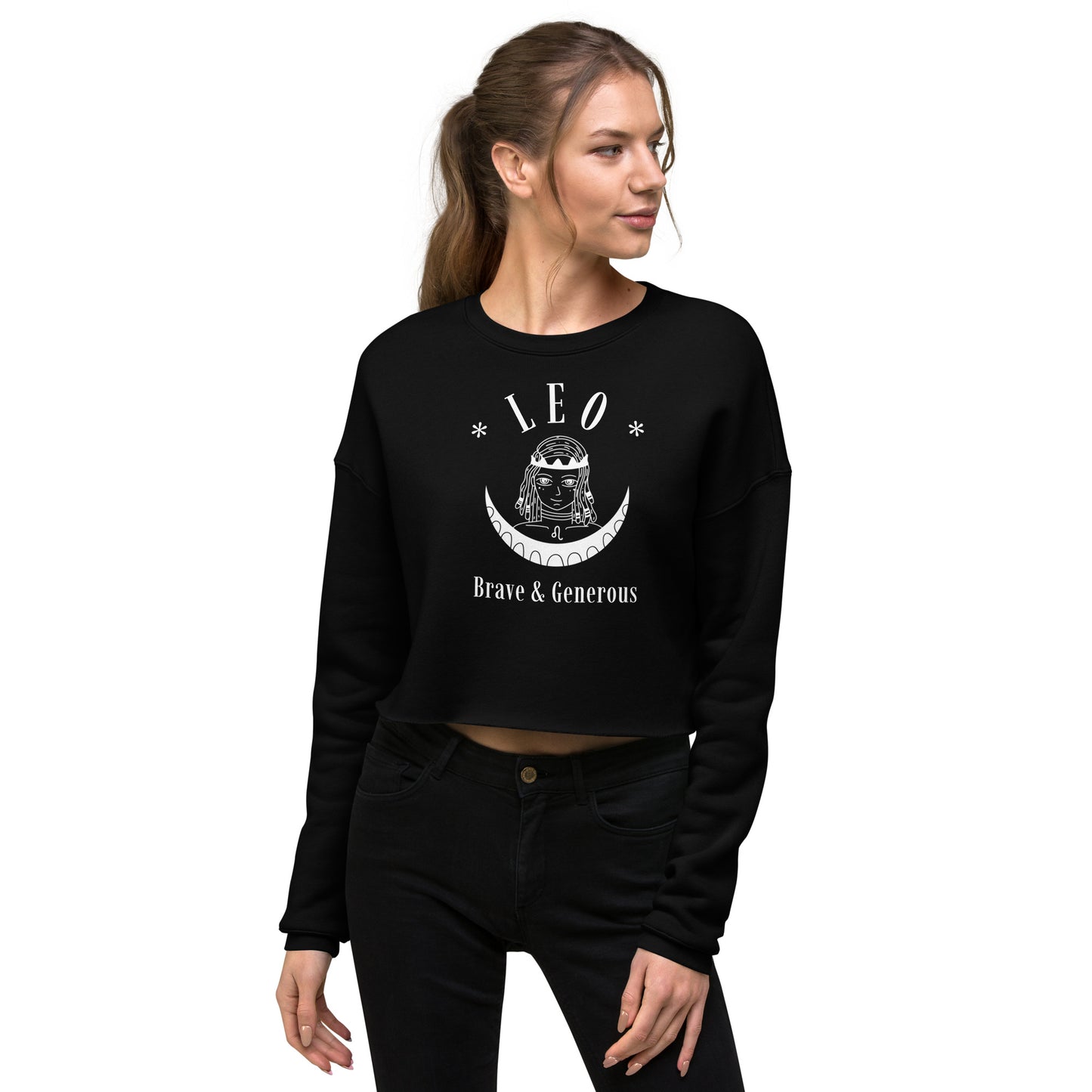 Leo Women's Crop Sweatshirt - Activewear Well