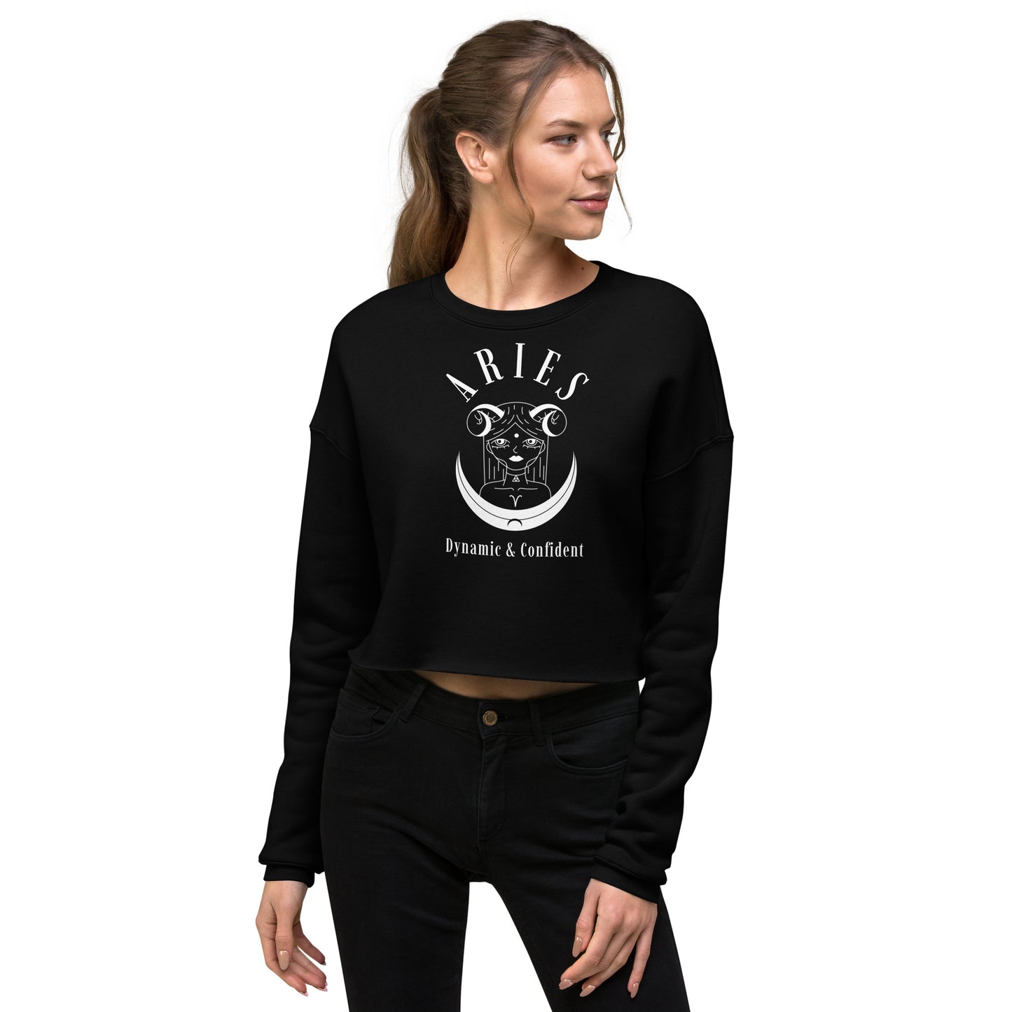 Aries Women's Crop Sweatshirt - Activewear Well