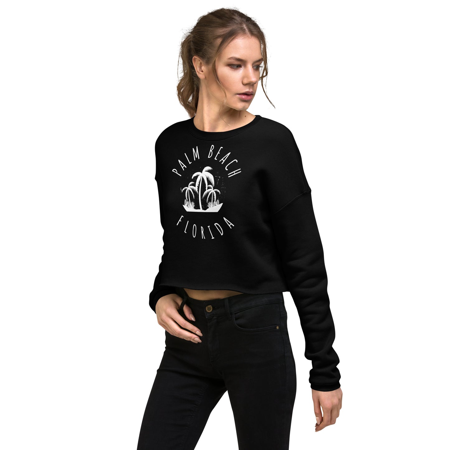 Palm Beach Women's Crop Sweatshirt - Activewear Well