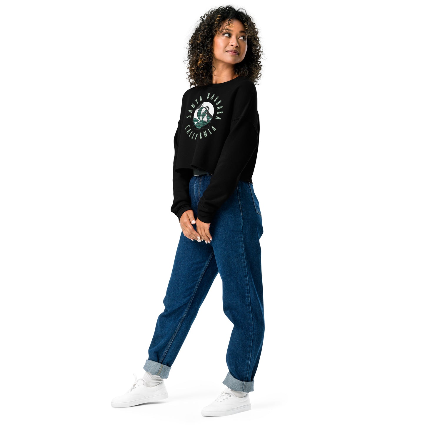 Santa Barbara Women's Crop Sweatshirt - Activewear Well