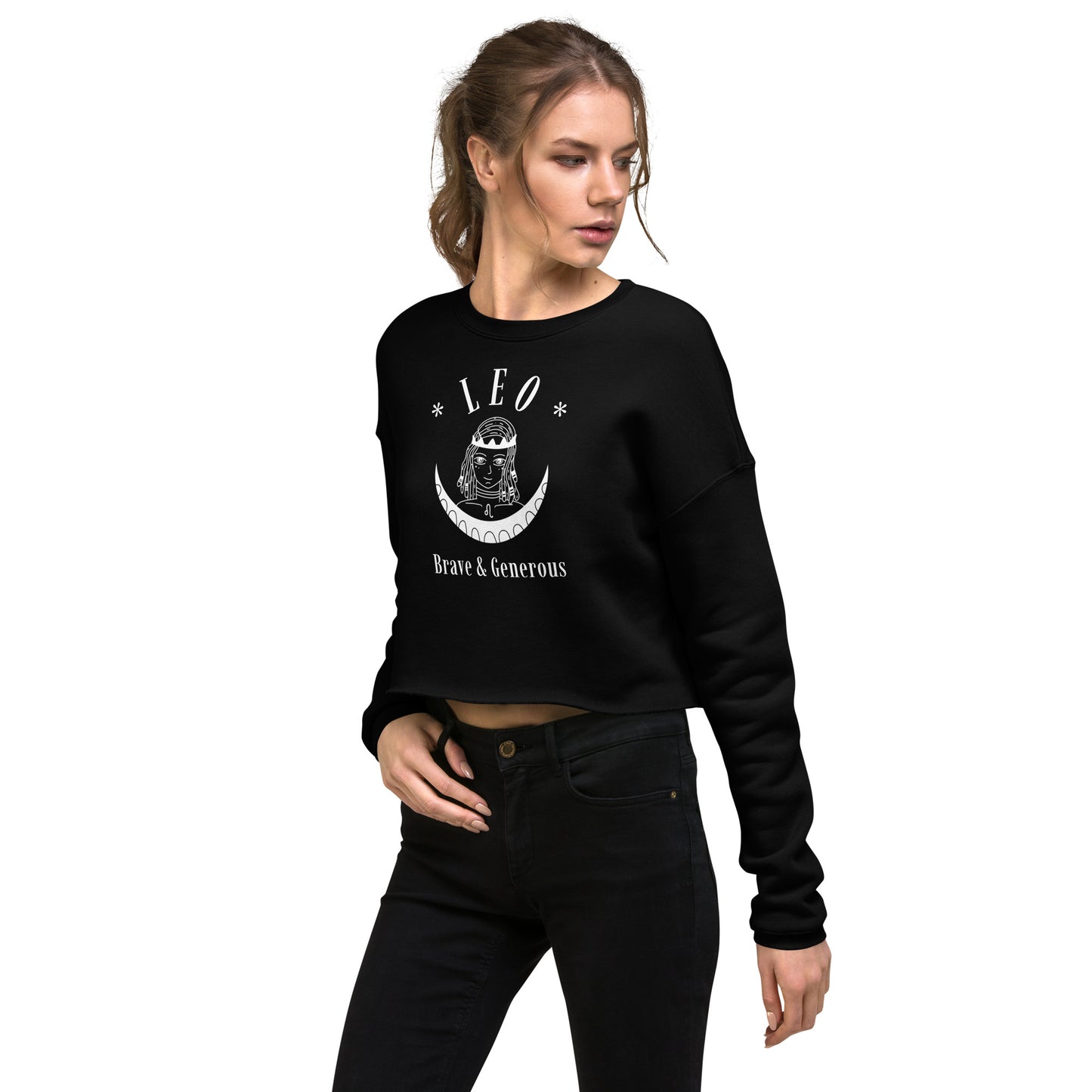 Leo Women's Crop Sweatshirt - Activewear Well