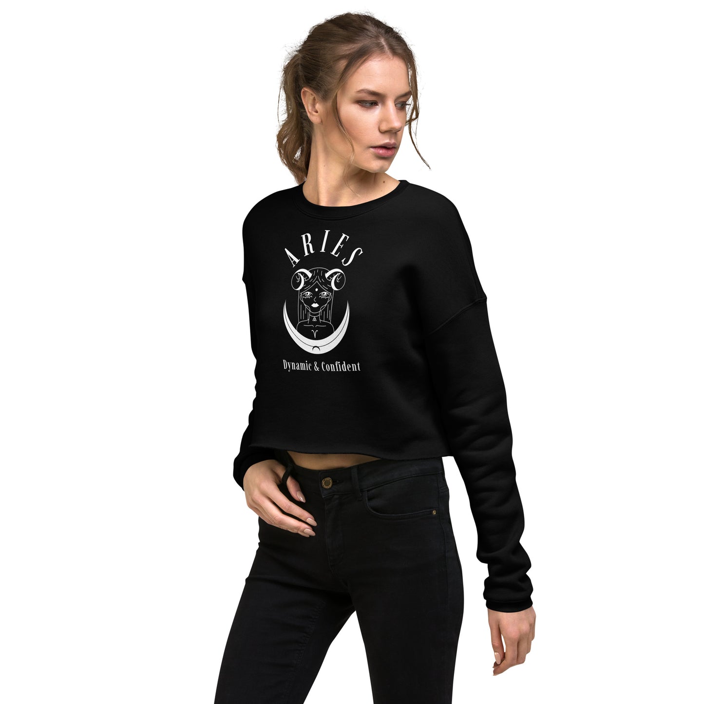 Aries Women's Crop Sweatshirt - Activewear Well