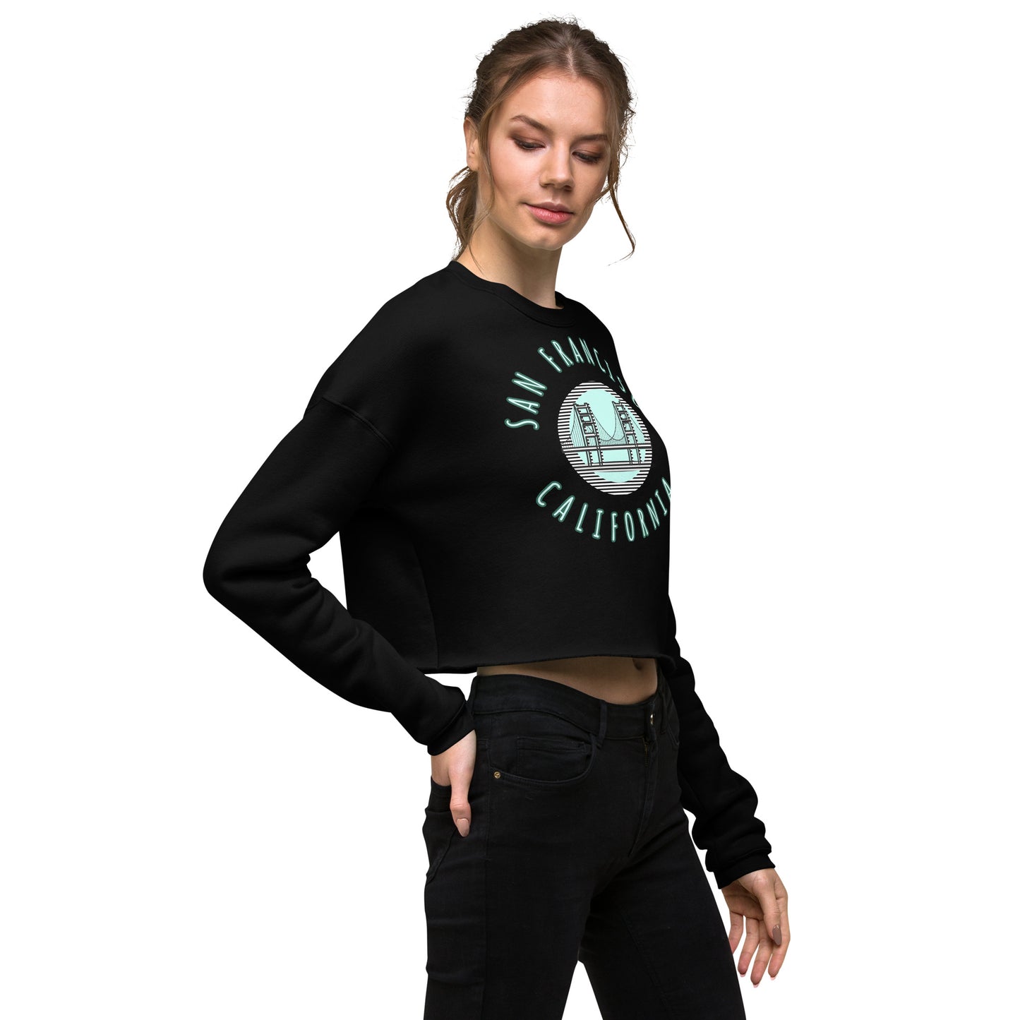 San Francisco Women's Crop Sweatshirt - Activewear Well