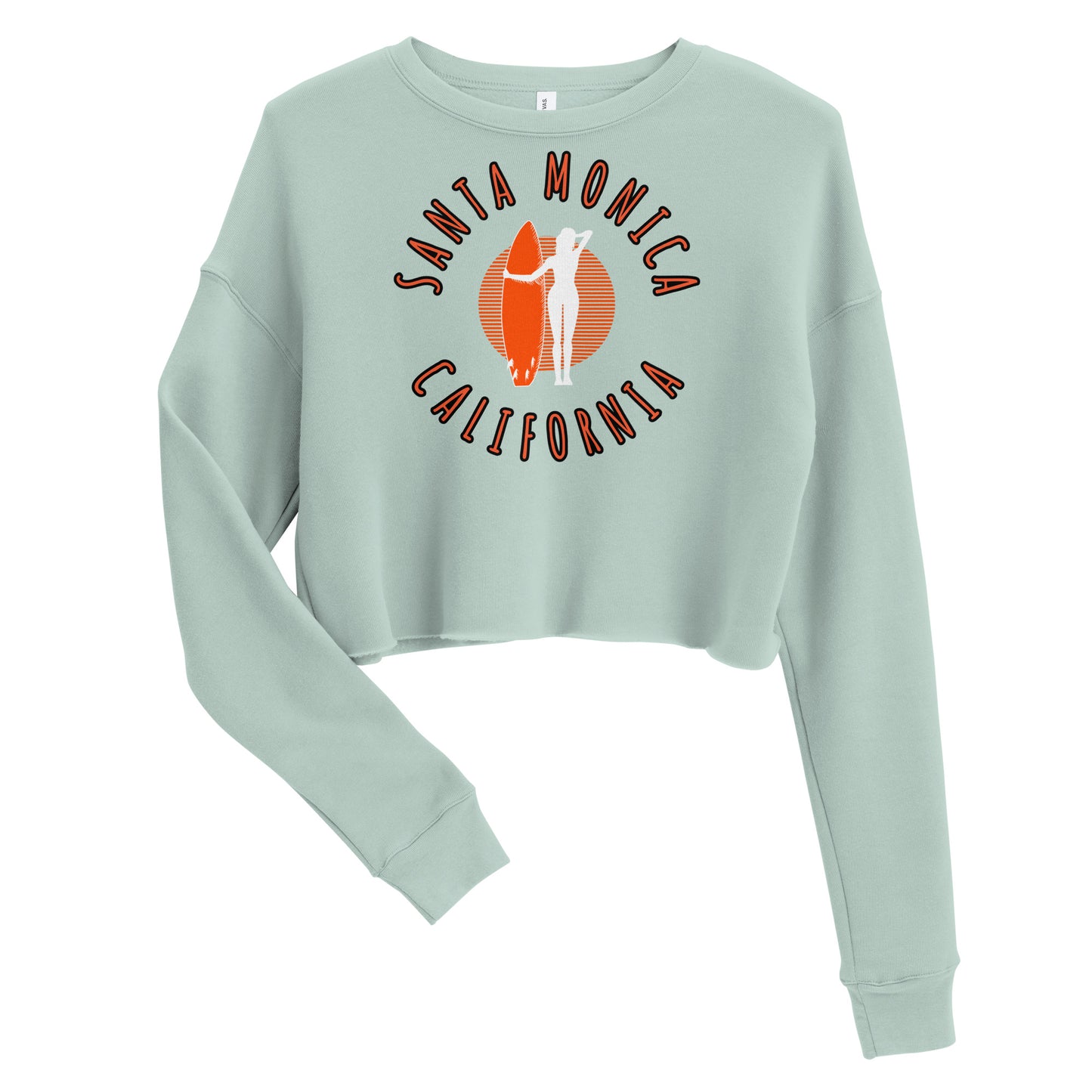 Santa Monica Women's Crop Sweatshirt - Activewear Well