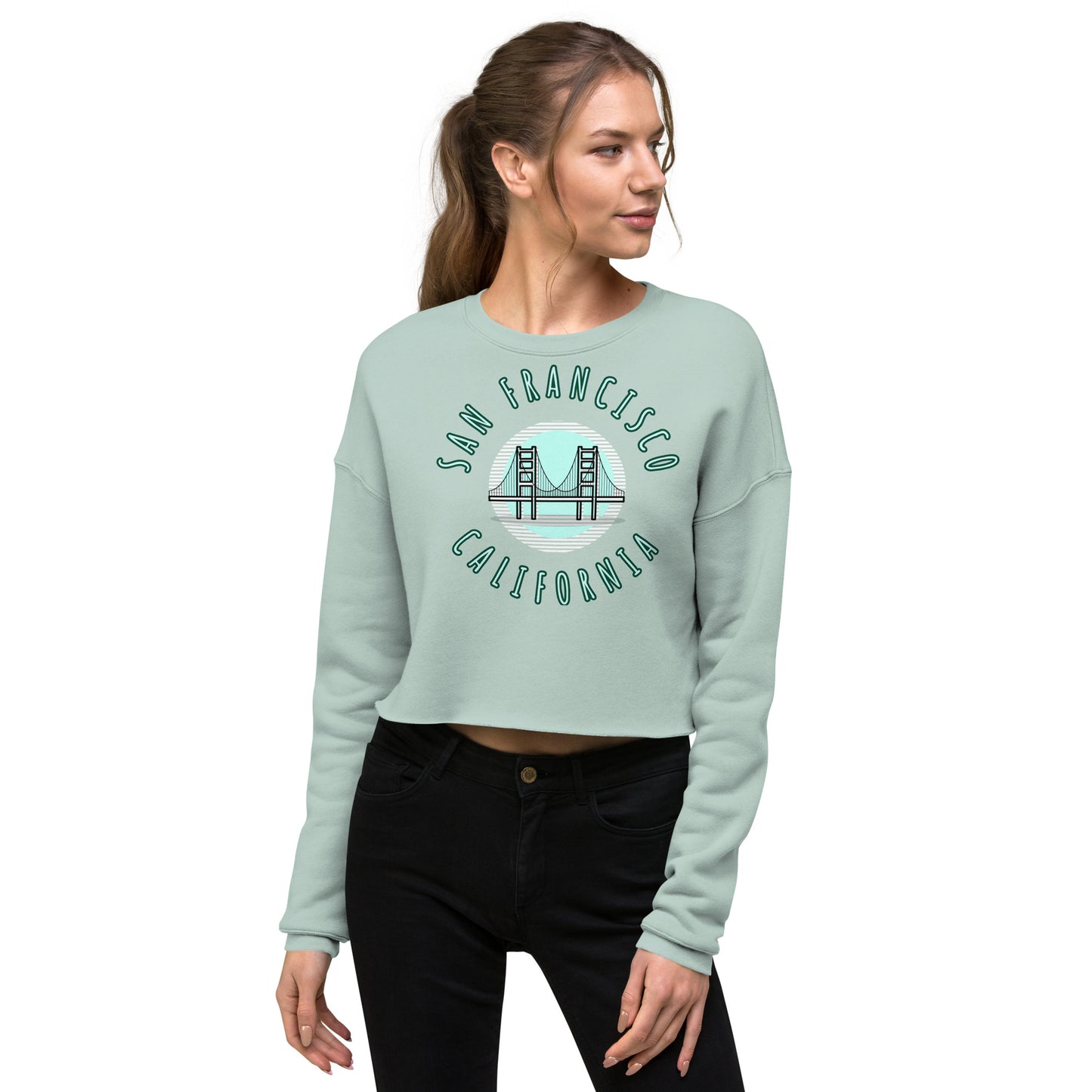 San Francisco Women's Crop Sweatshirt - Activewear Well