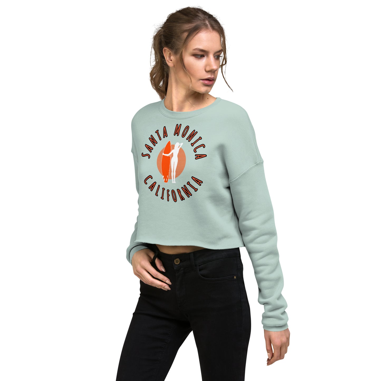 Santa Monica Women's Crop Sweatshirt - Activewear Well