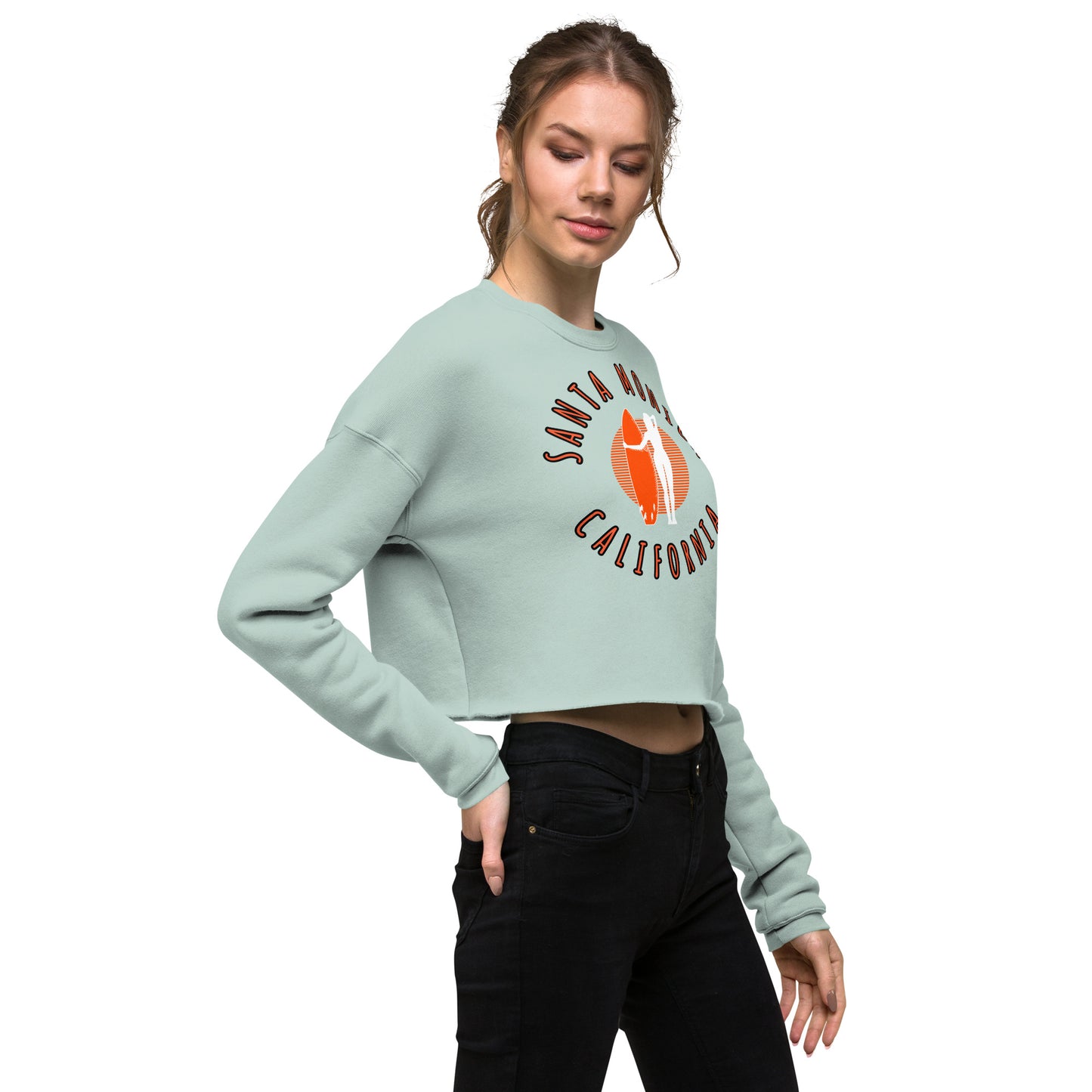 Santa Monica Women's Crop Sweatshirt - Activewear Well